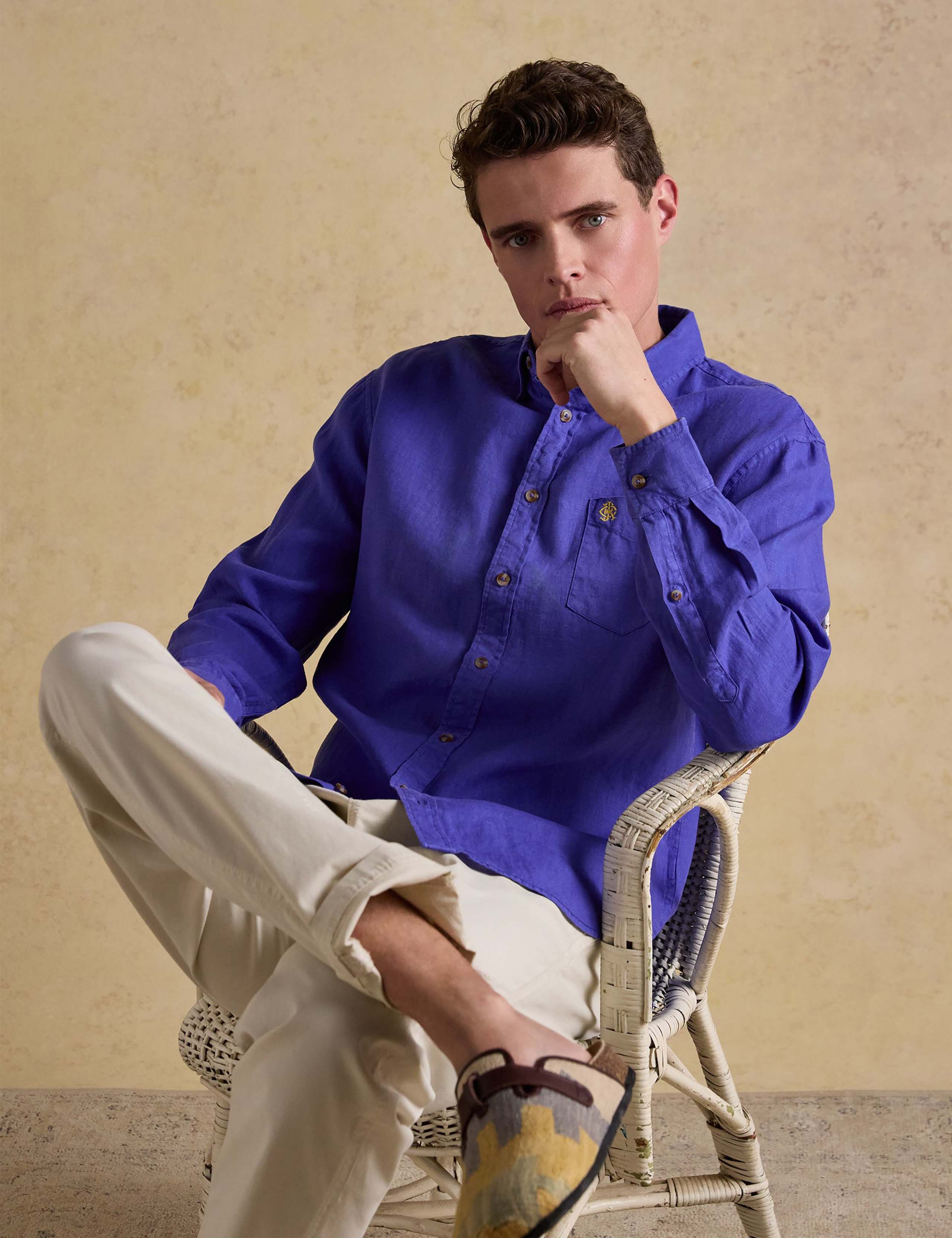 Regular Fit Pure Linen Shirt