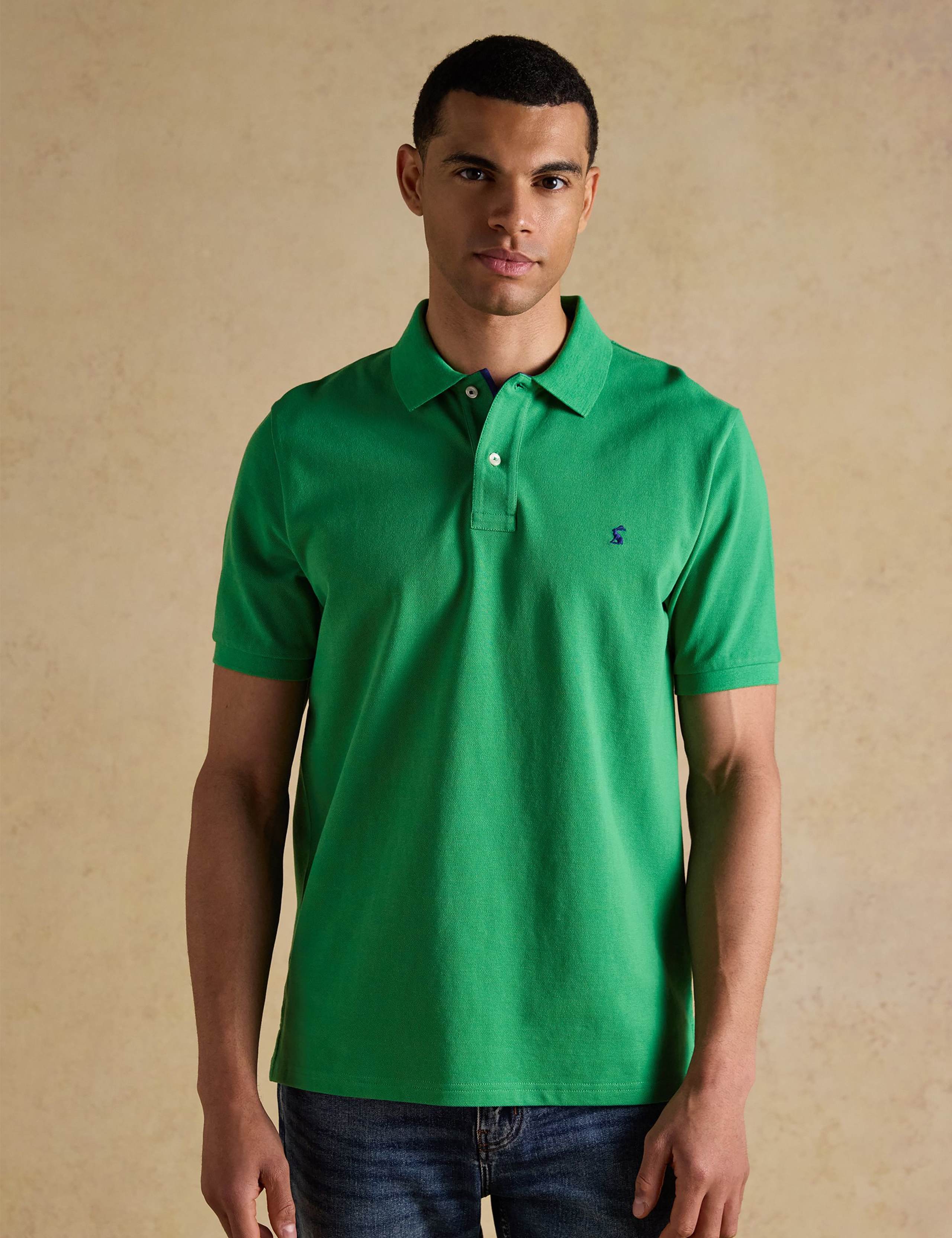 Pure Cotton Pique Polo Shirt