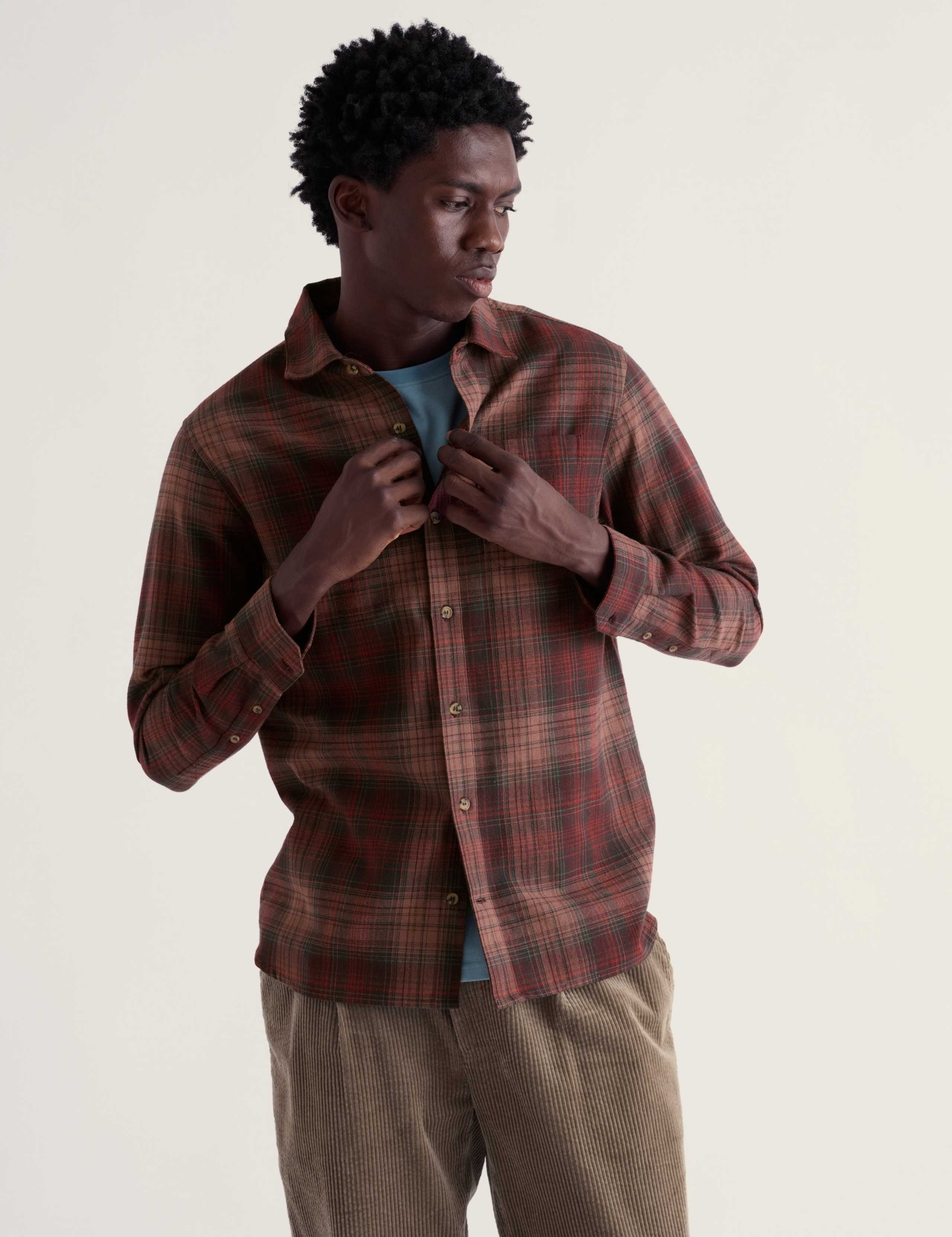 Regular Fit Pure Cotton Textured Shirt