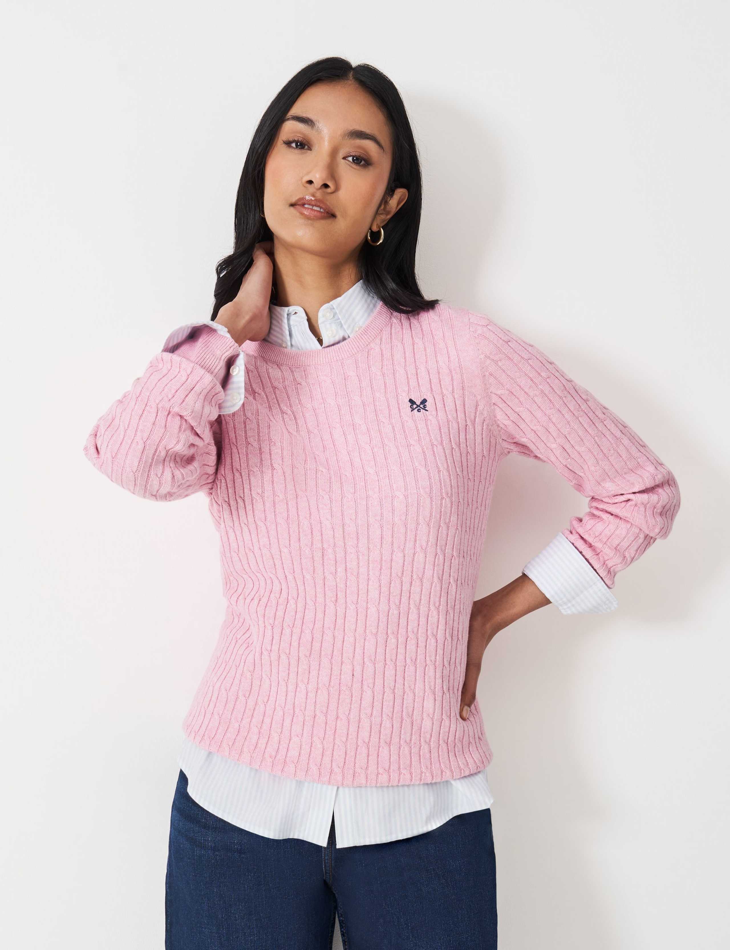 Cotton Rich Cable Knit Jumper