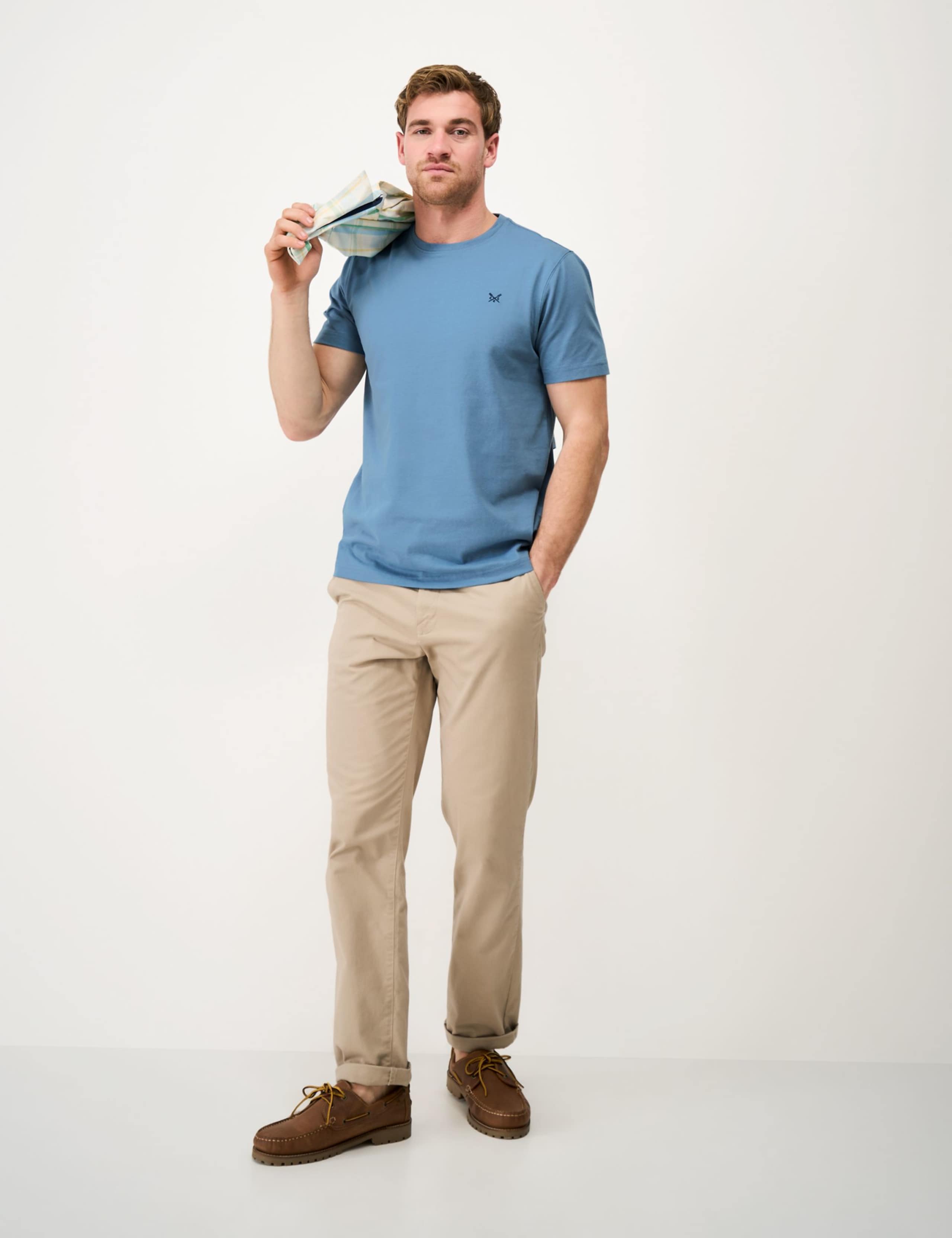 Pure Cotton Crew Neck T-Shirt