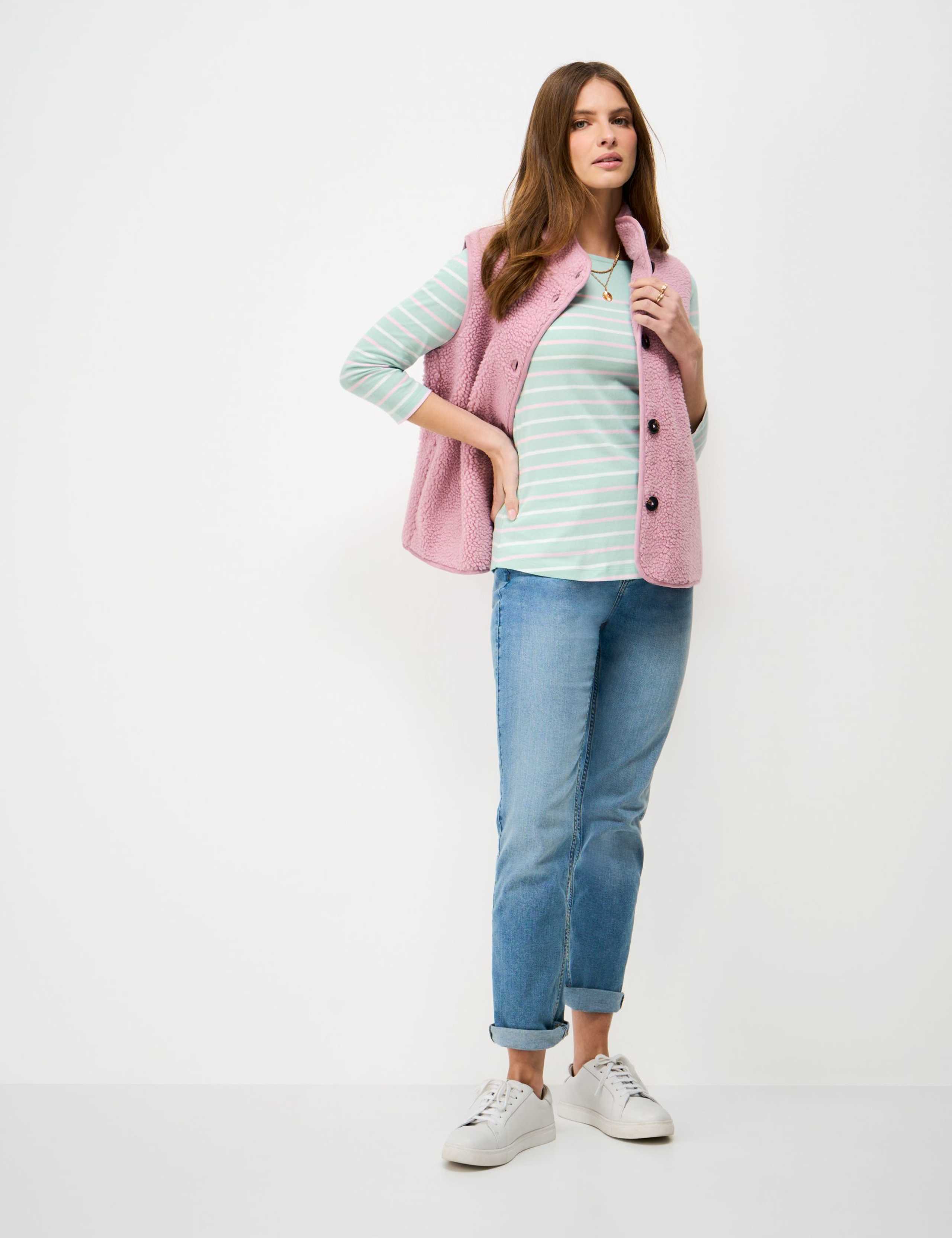 Pure Cotton Striped Top