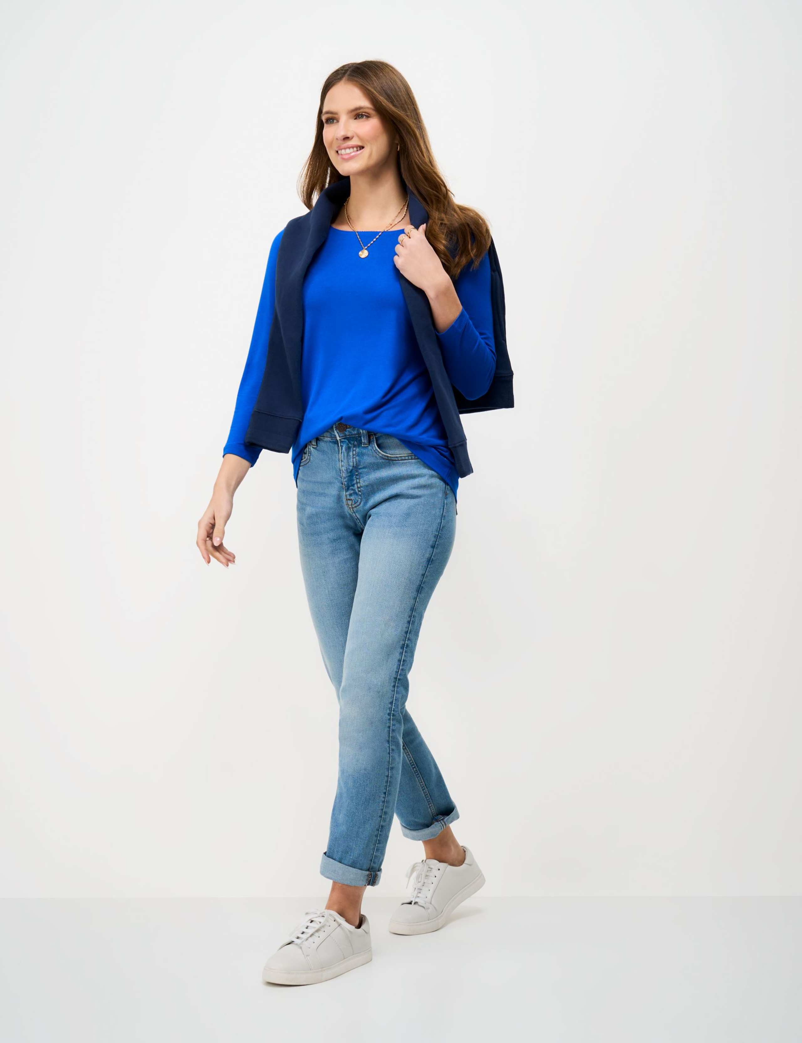 Modal Rich Boat Neck Top