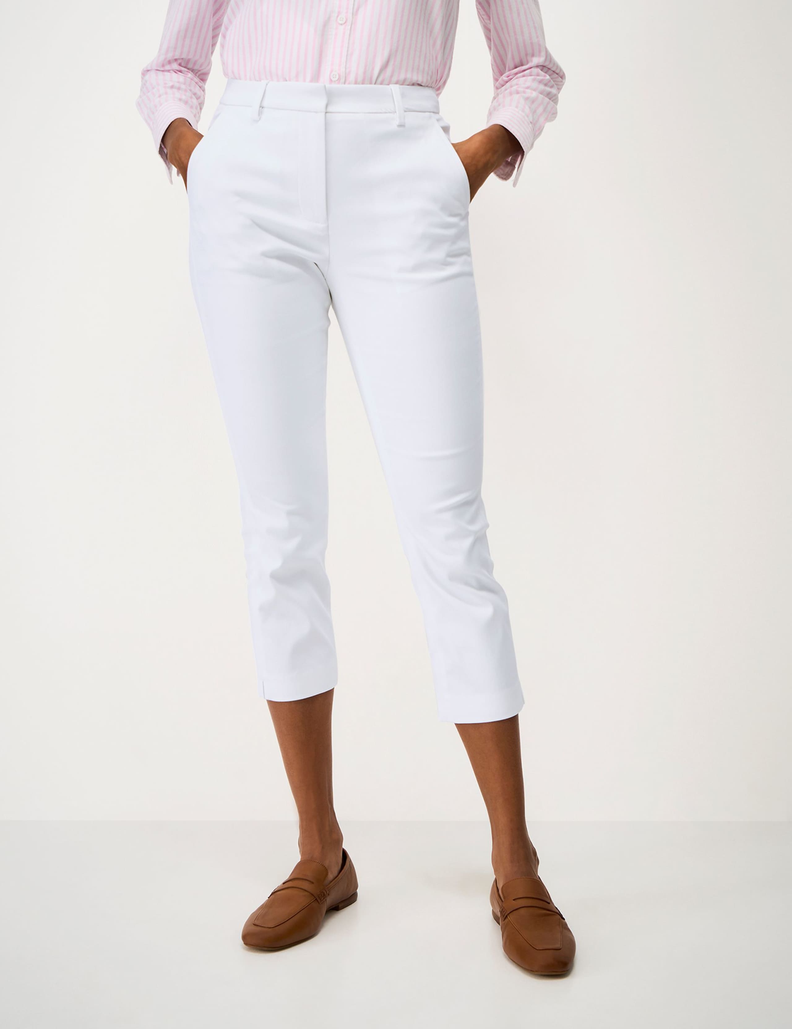 Cotton Rich Tapered Cropped Chinos