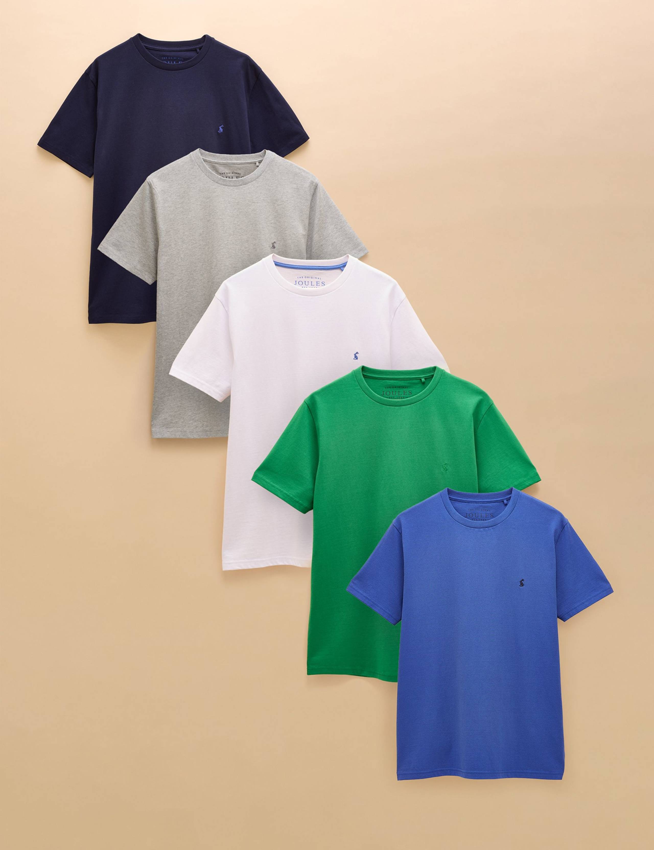 5pk Pure Cotton T-Shirts