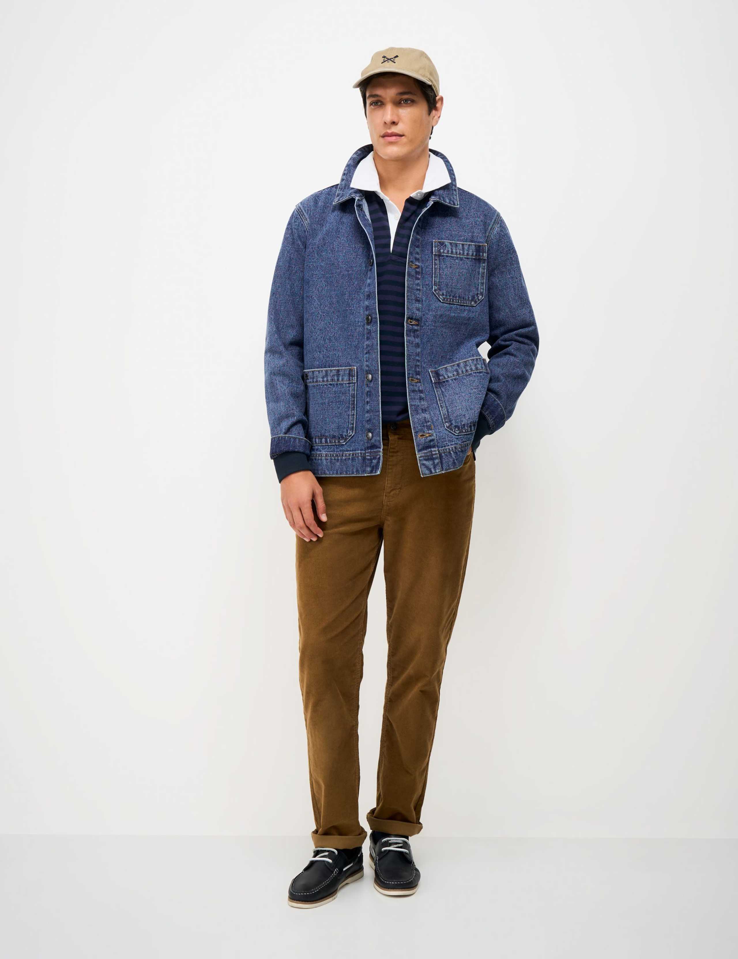 Mid-Wash Denim Shacket