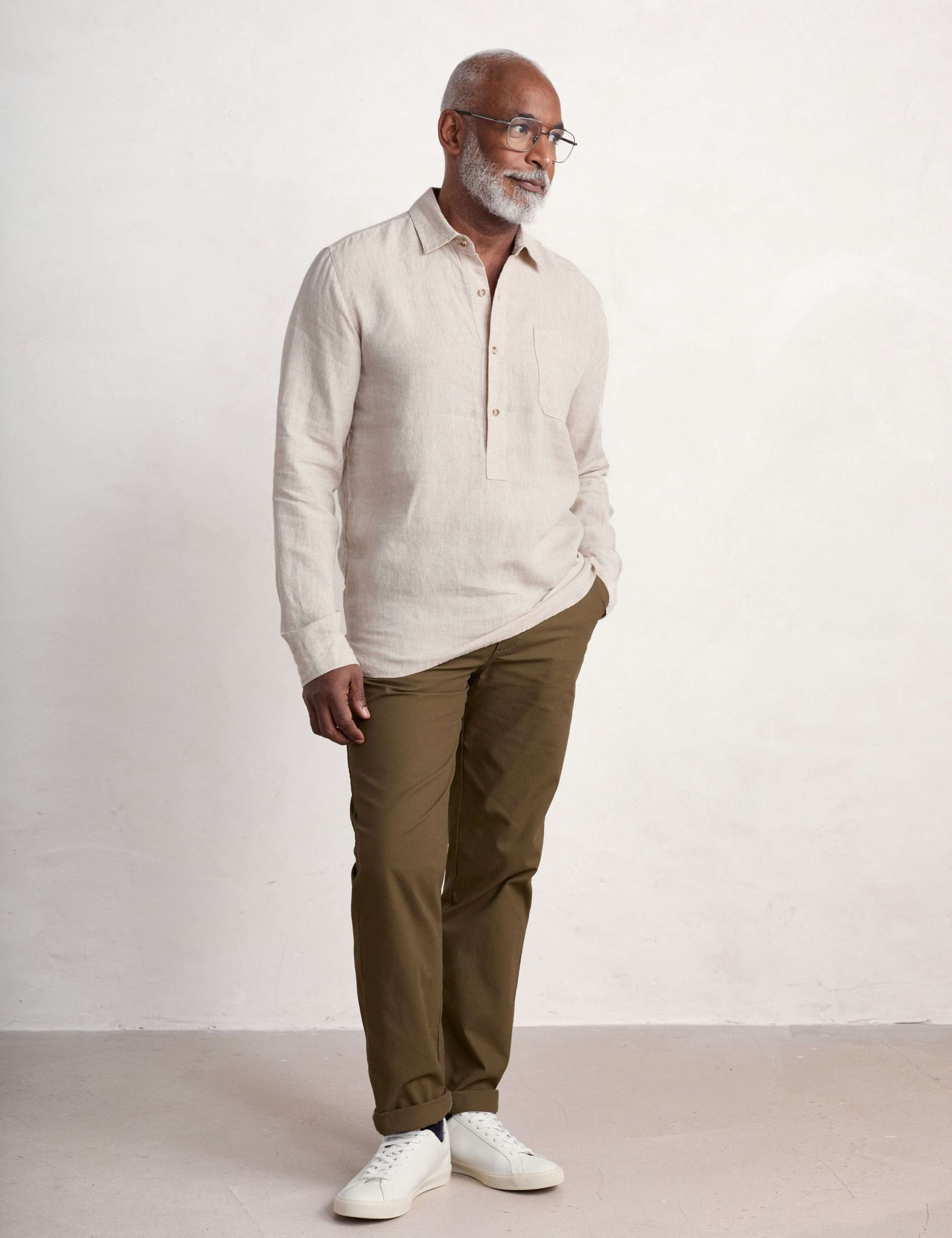 Relaxed Fit Pure Linen Overhead Shirt