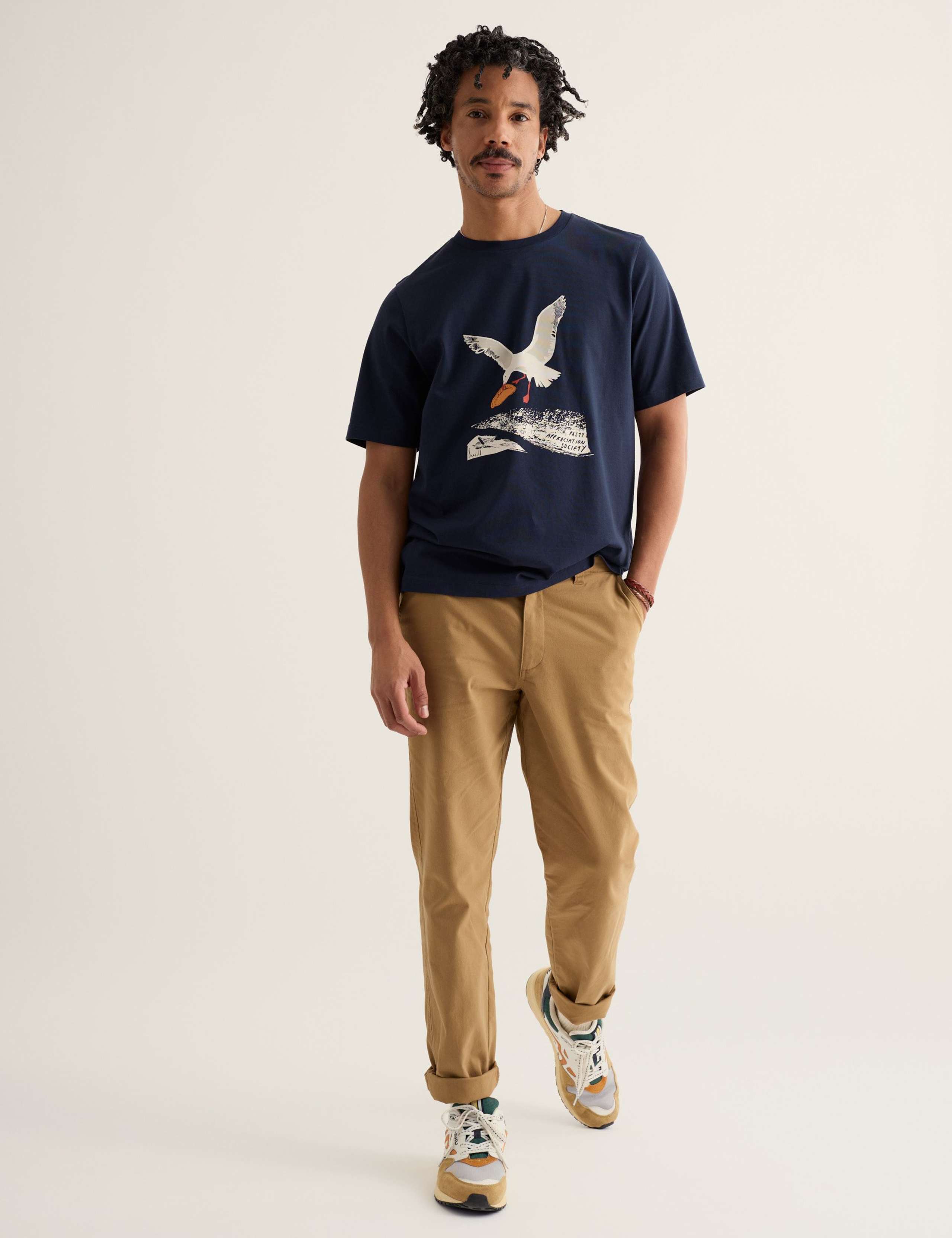 Pure Cotton Seagull Graphic T-Shirt