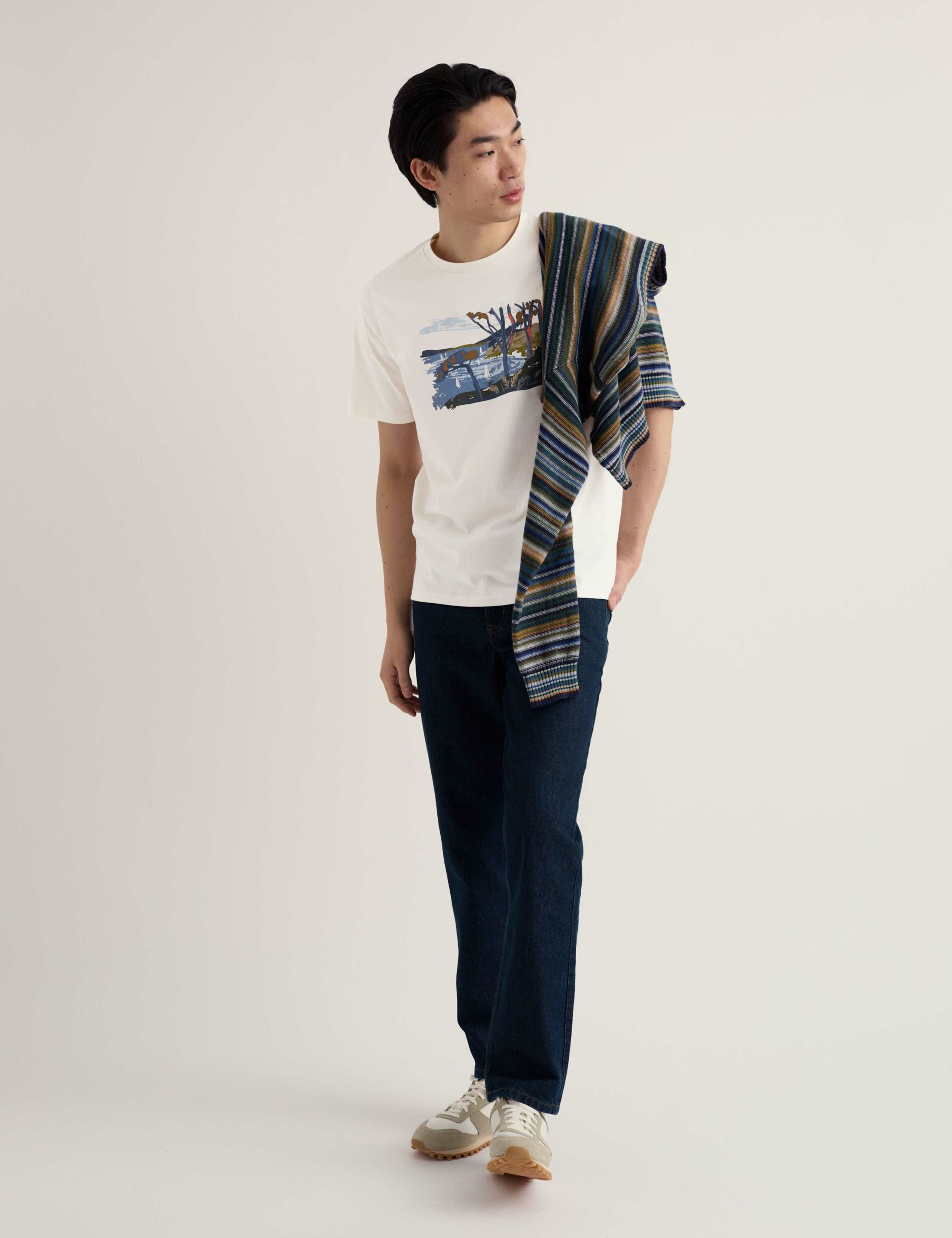 Pure Cotton Coastal Graphic T-Shirt