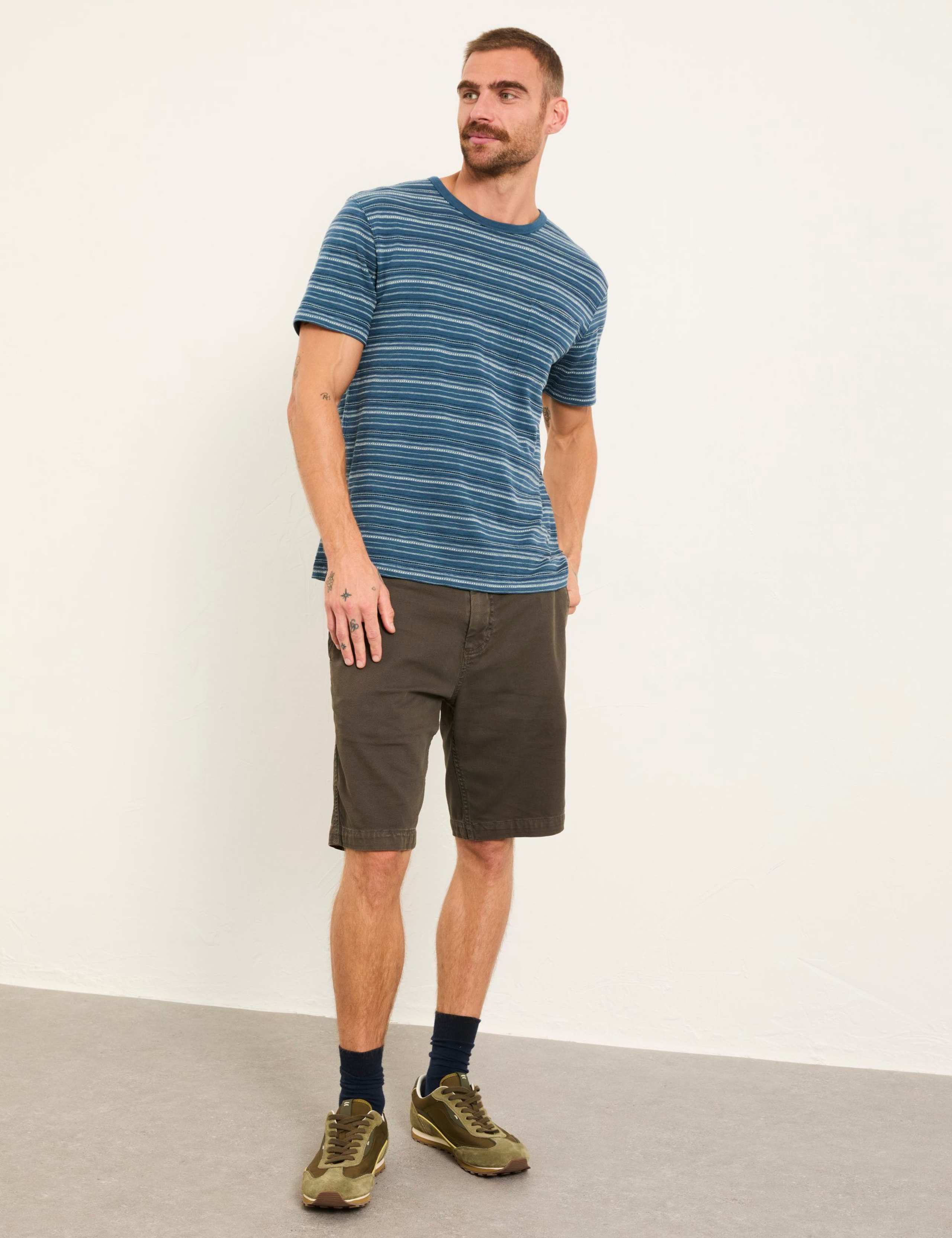 Cotton Rich Garment Dye Stretch Chino Shorts