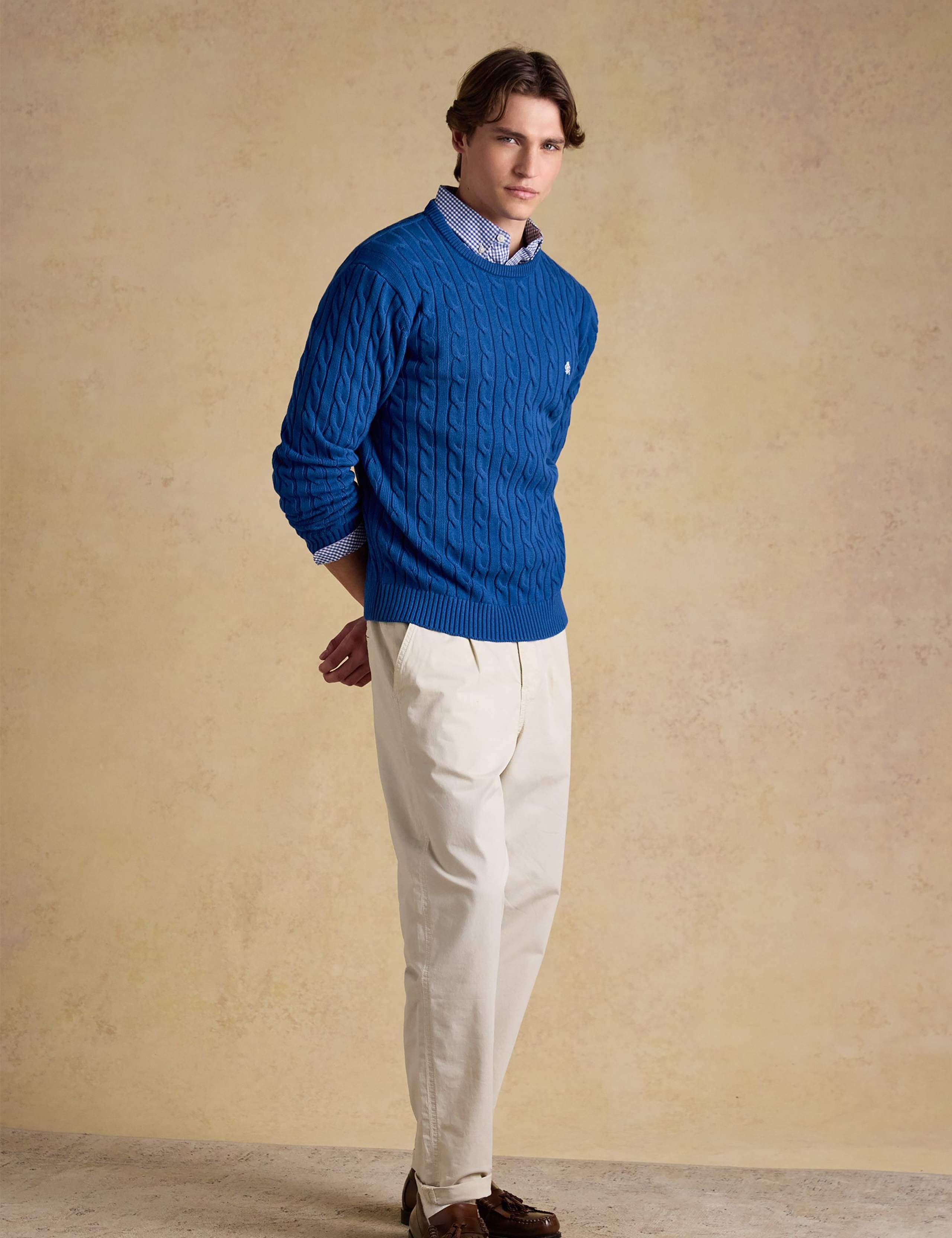 Pure Cotton Cable Knit Jumper