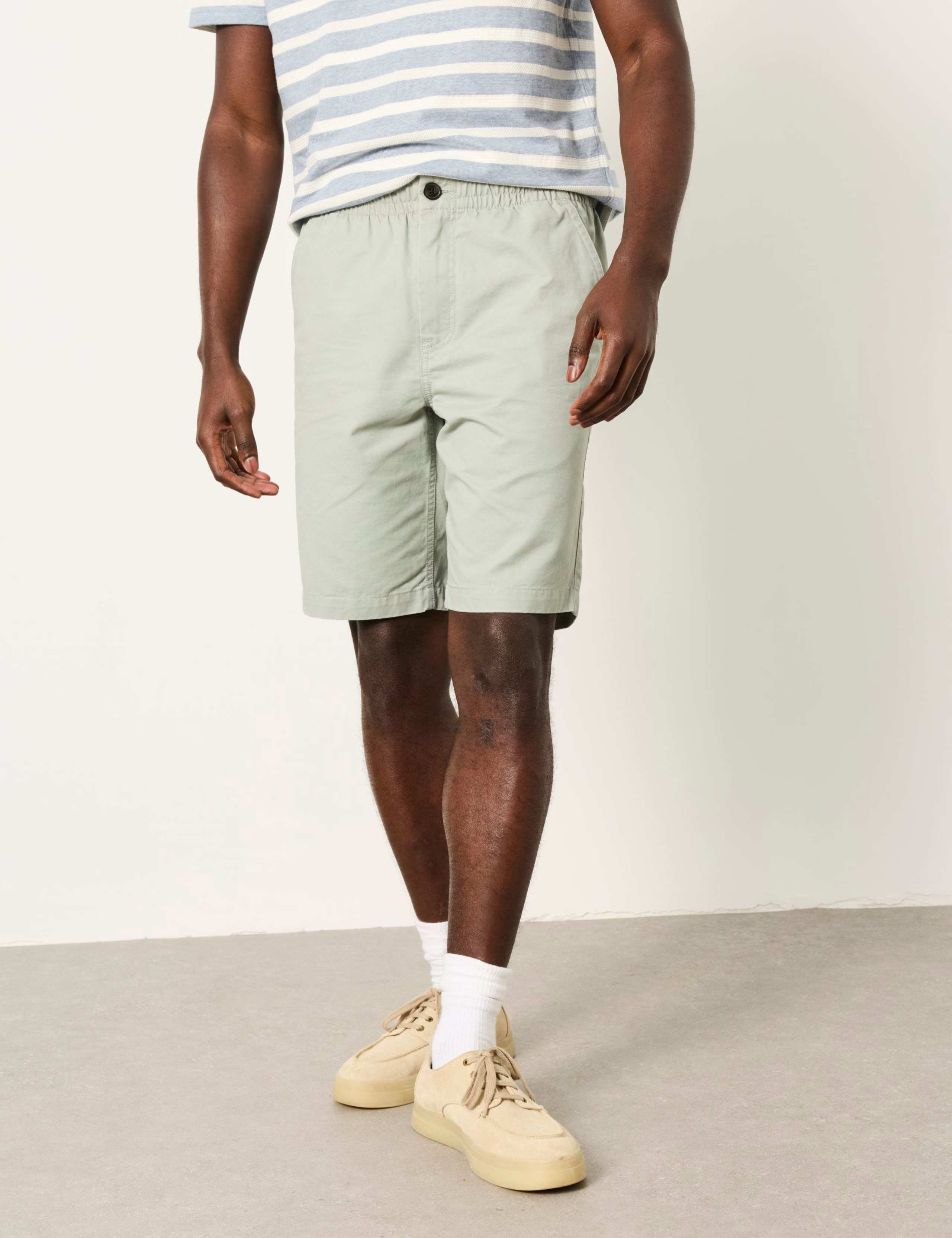 Pure Cotton Elasticated Waist Shorts