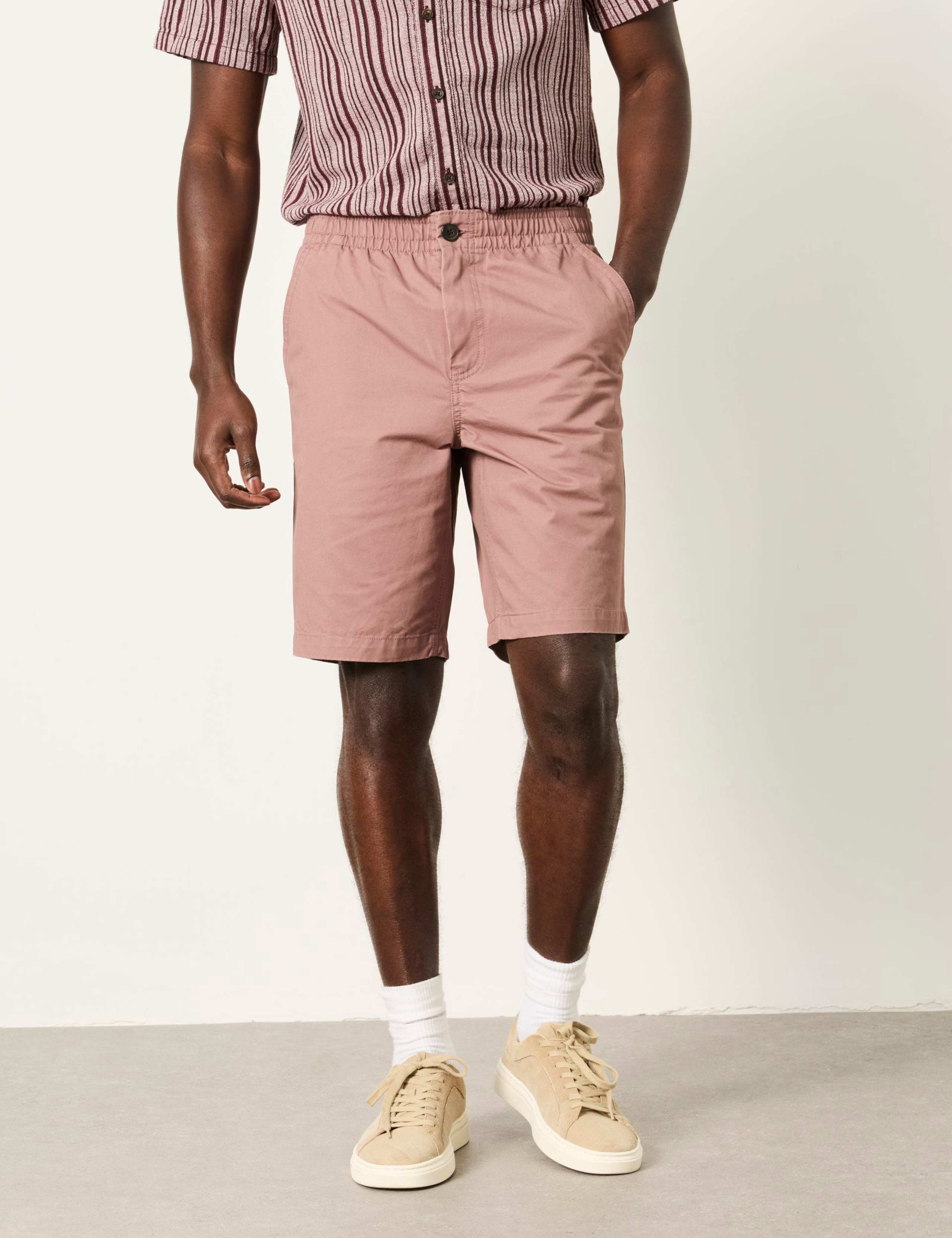 Pure Cotton Elasticated Waist Shorts