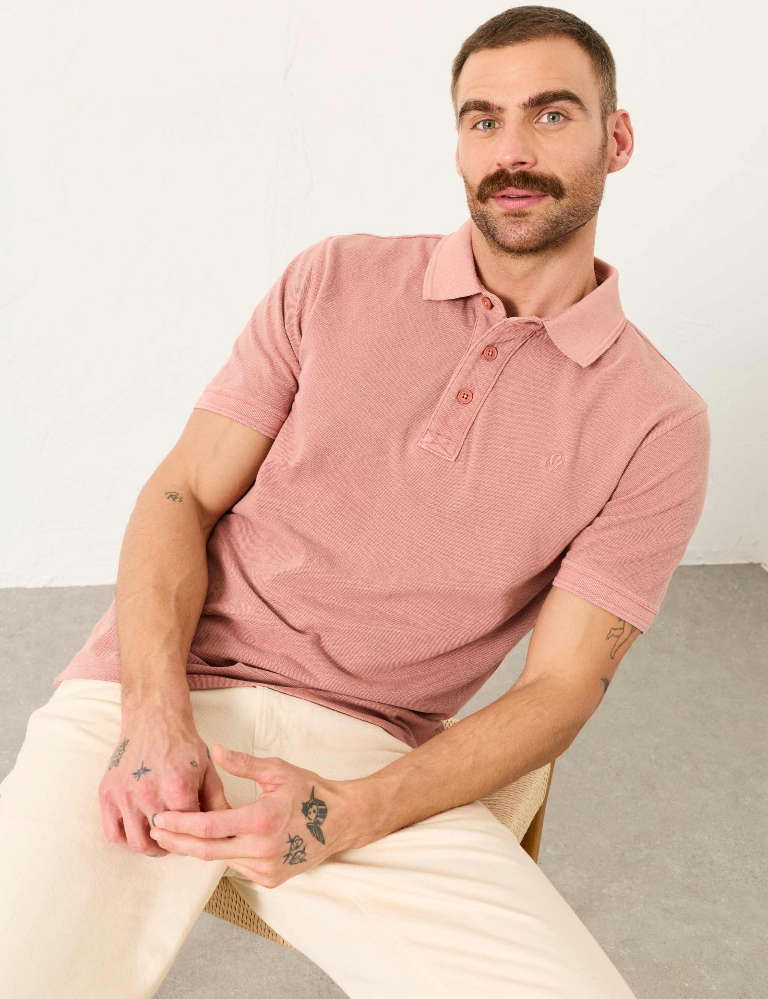 Pure Cotton Pique Polo Shirt