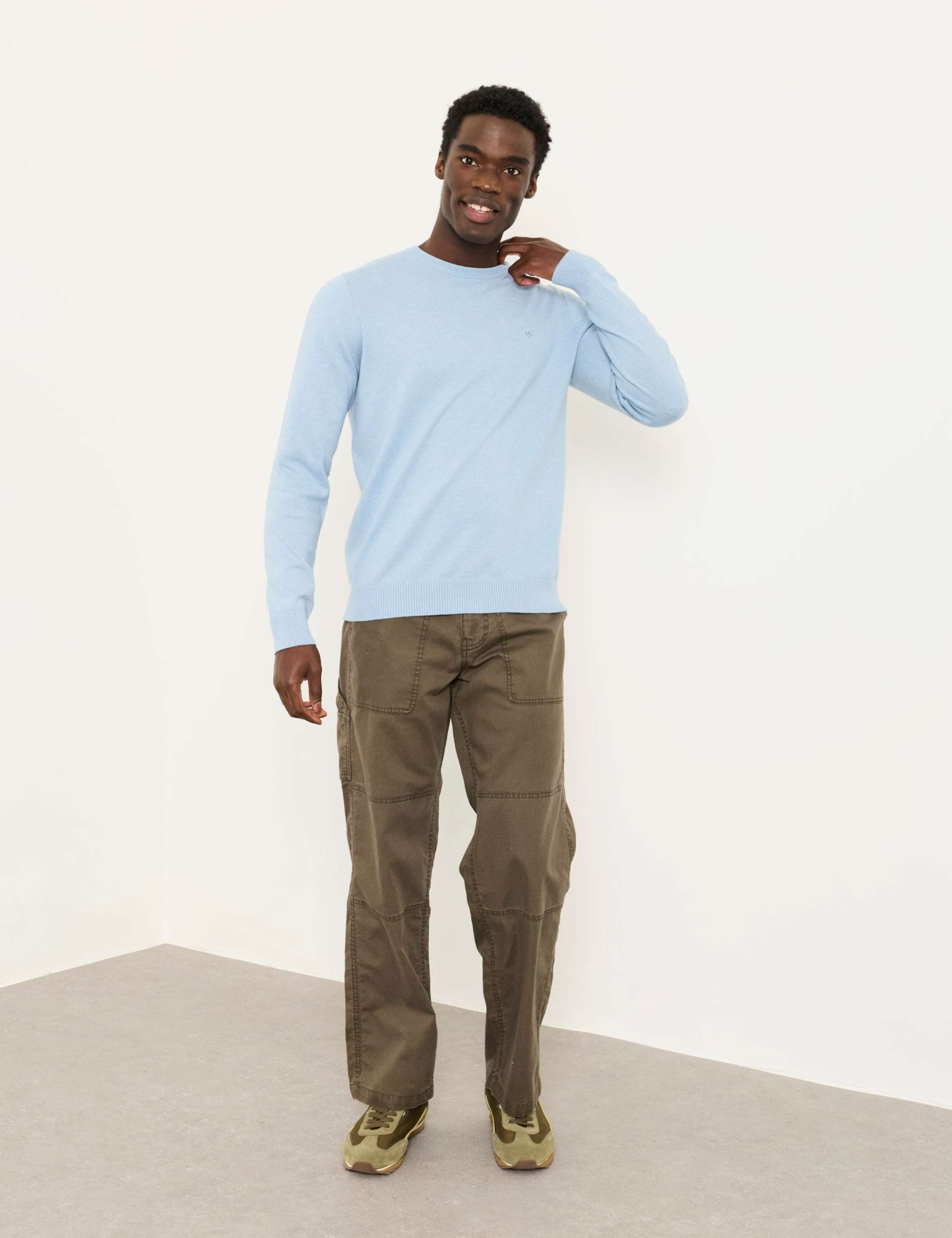 Cotton Rich Crew Neck Jumper