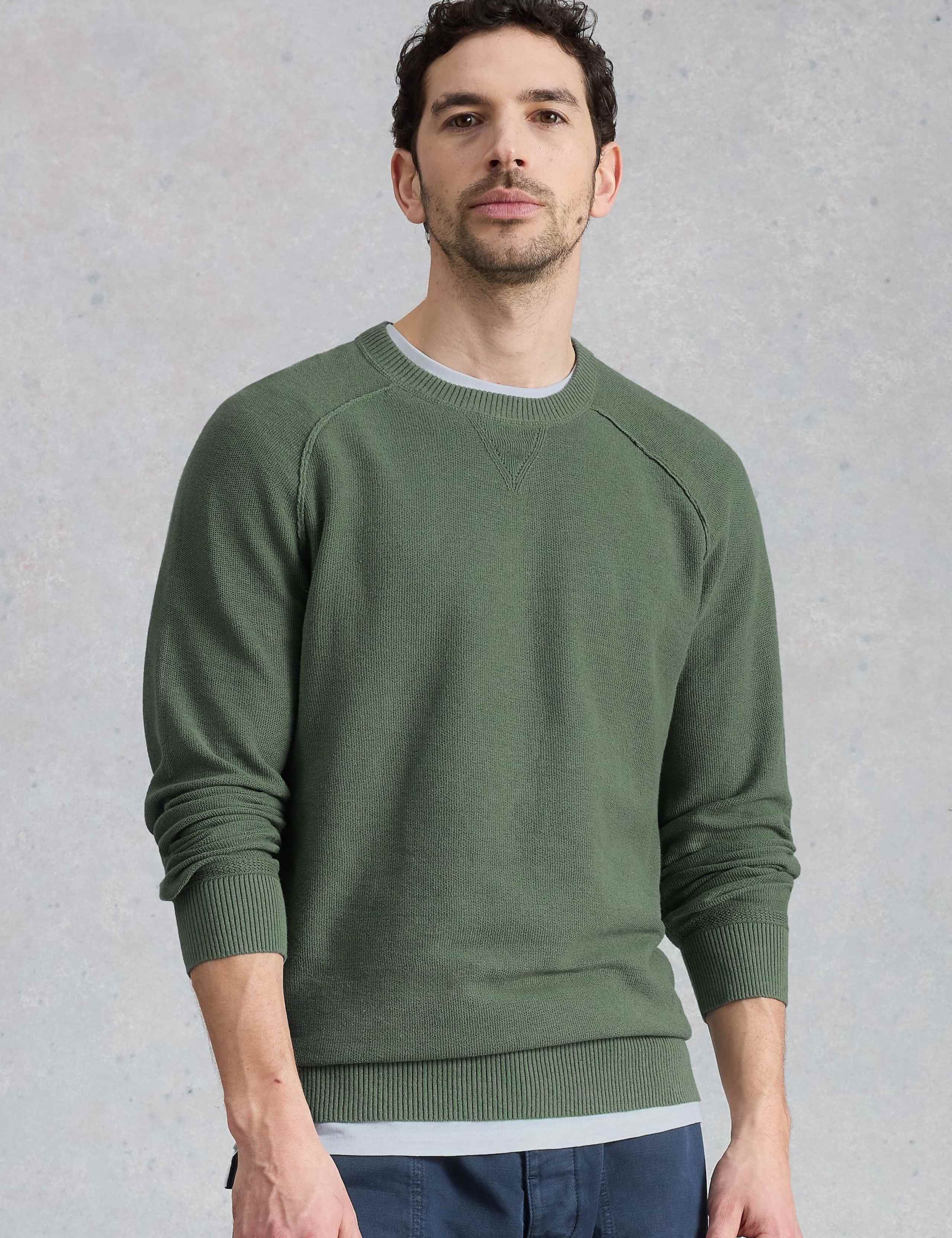 Cotton Rich Raglan Lightweight Jumper
