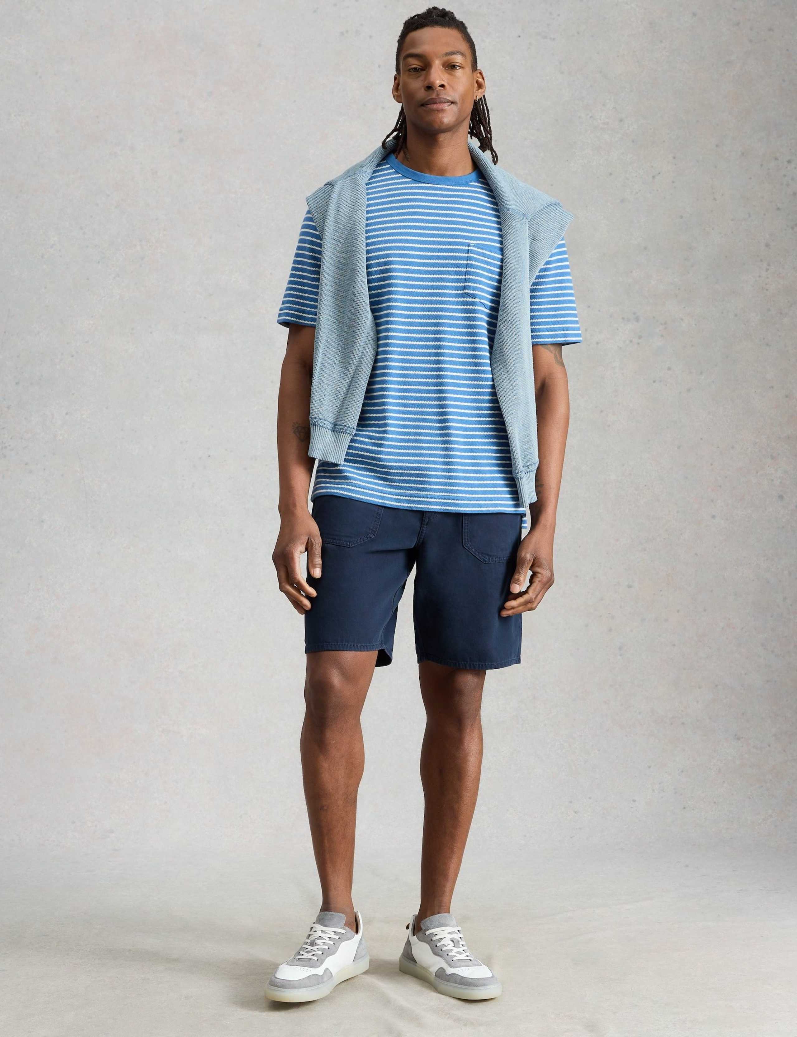 Regular Fit Denim Utility Shorts