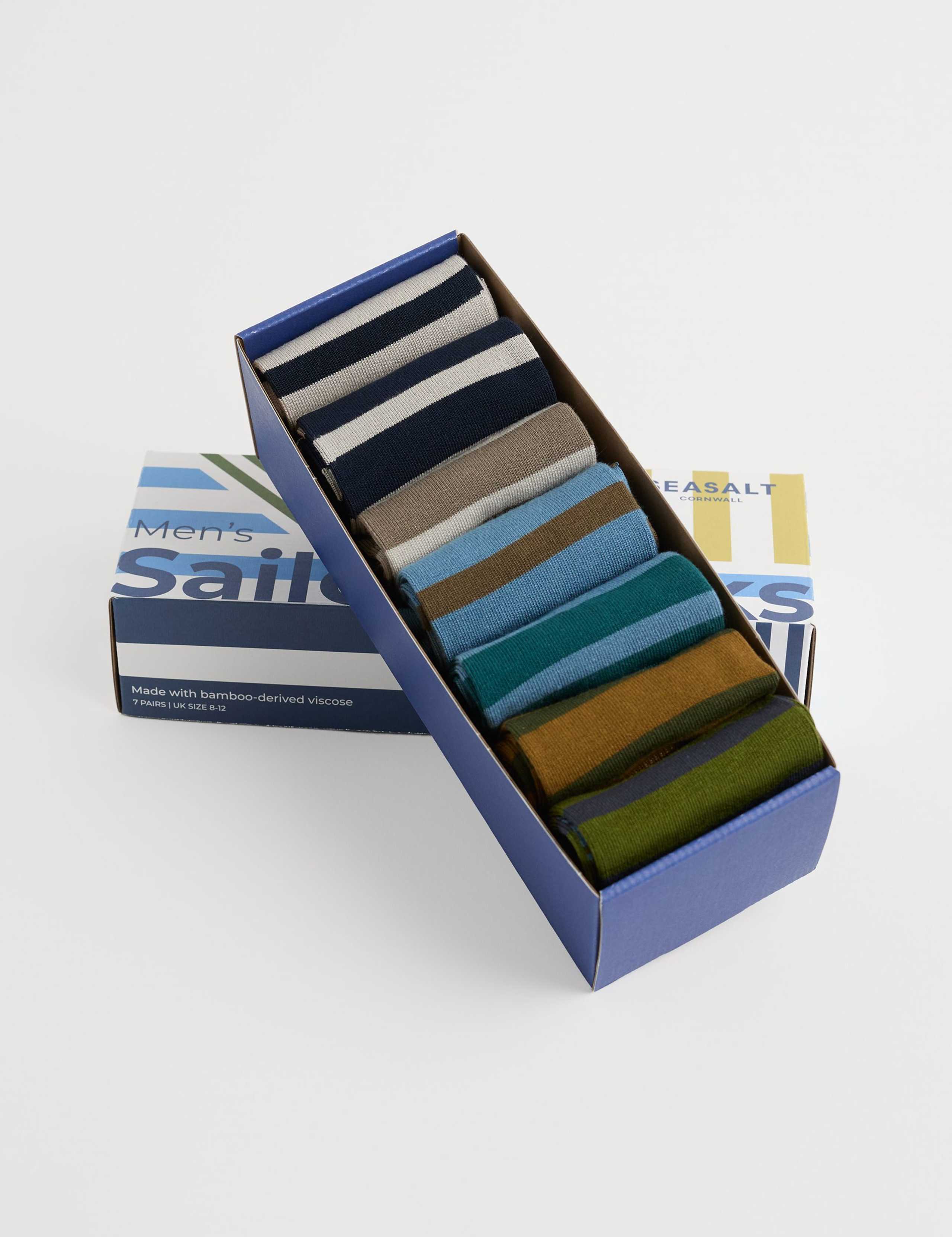 7pk Striped Socks