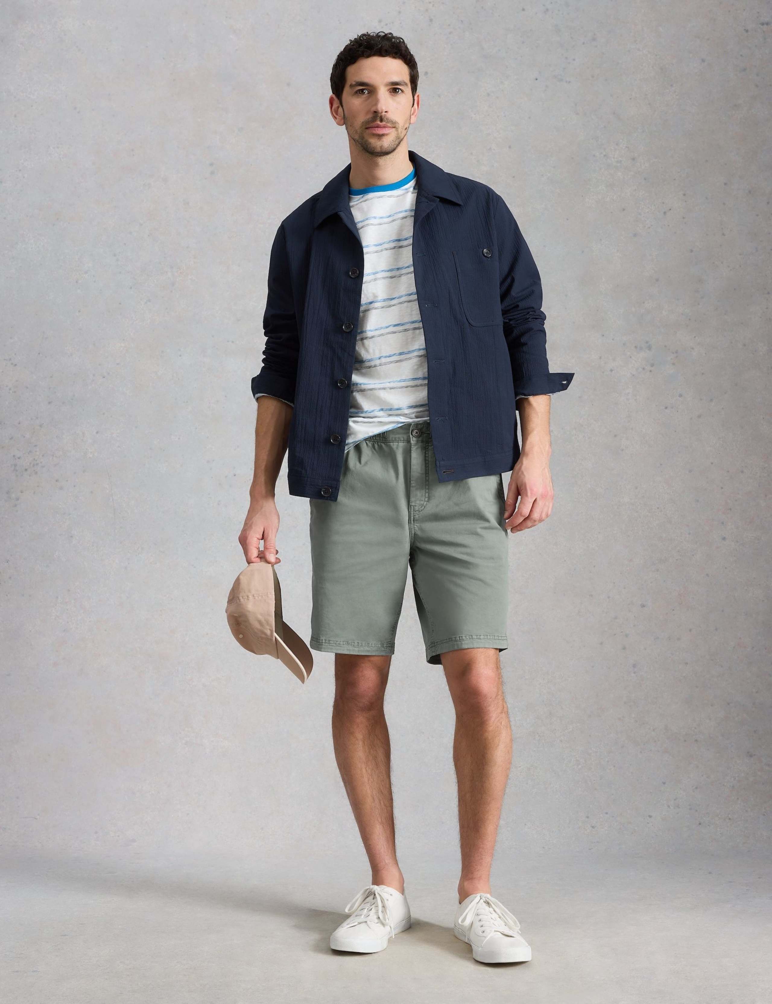 Regular Fit Cotton Rich Lightweight Shorts