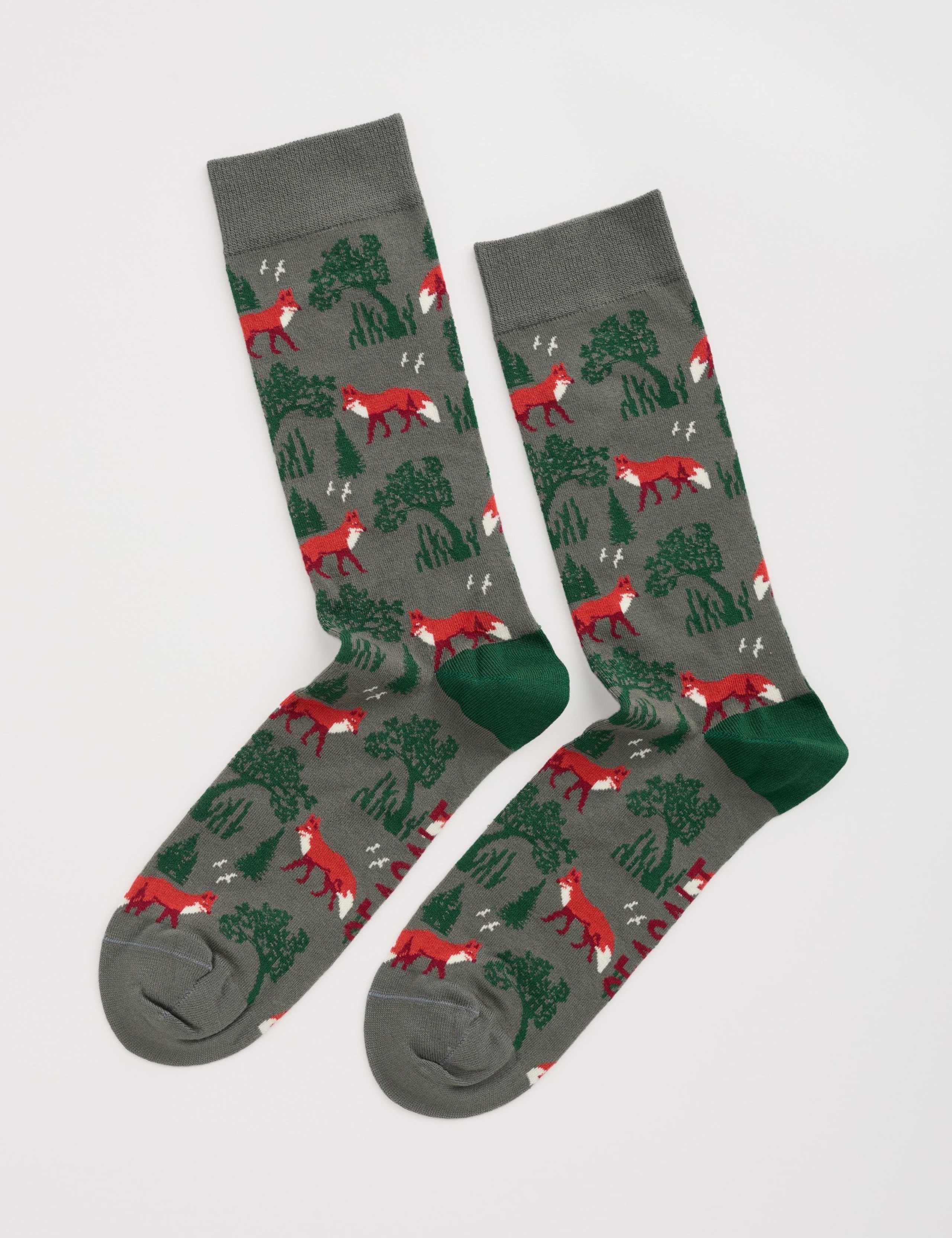 Fox Print Socks