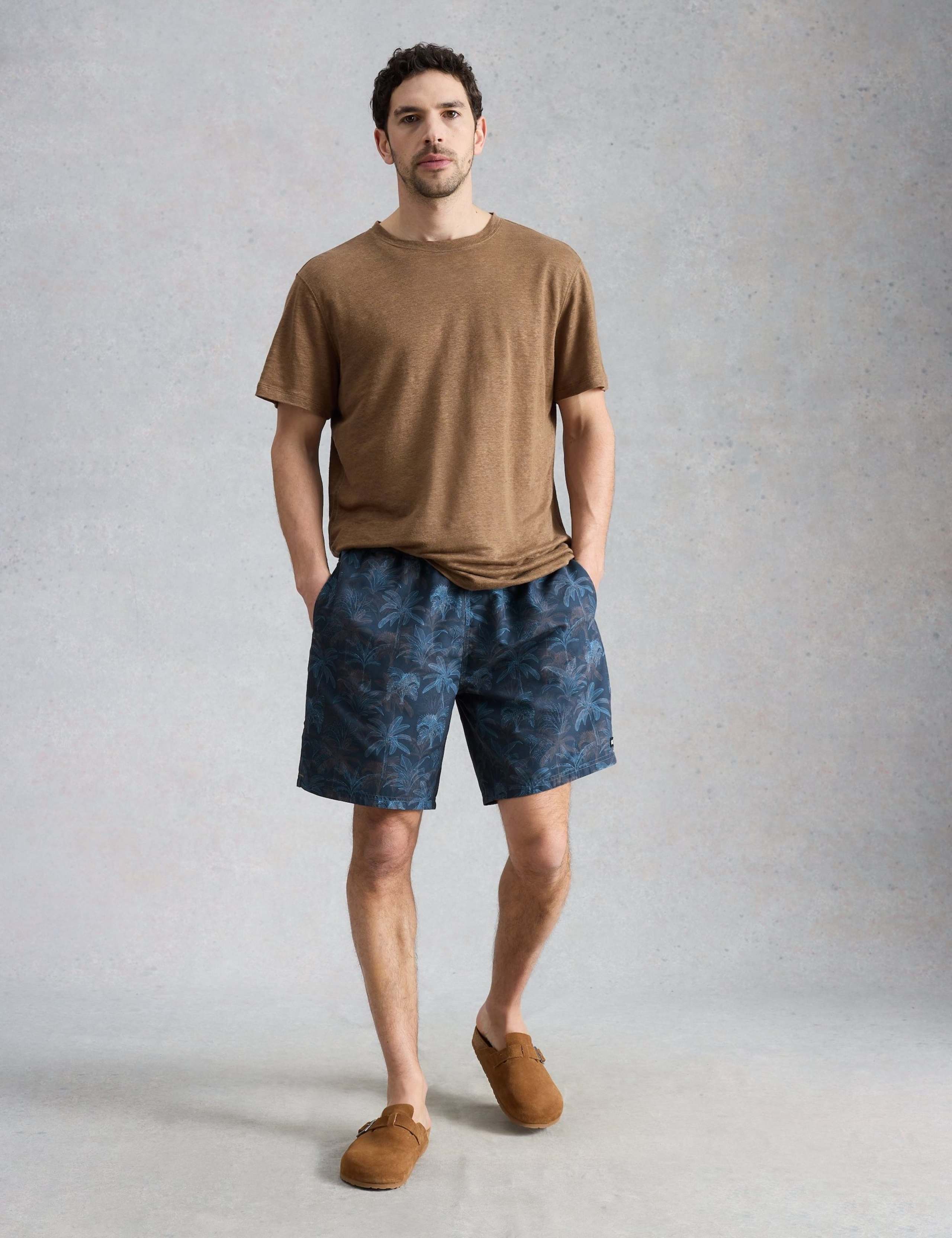 Palm Print Swim Shorts