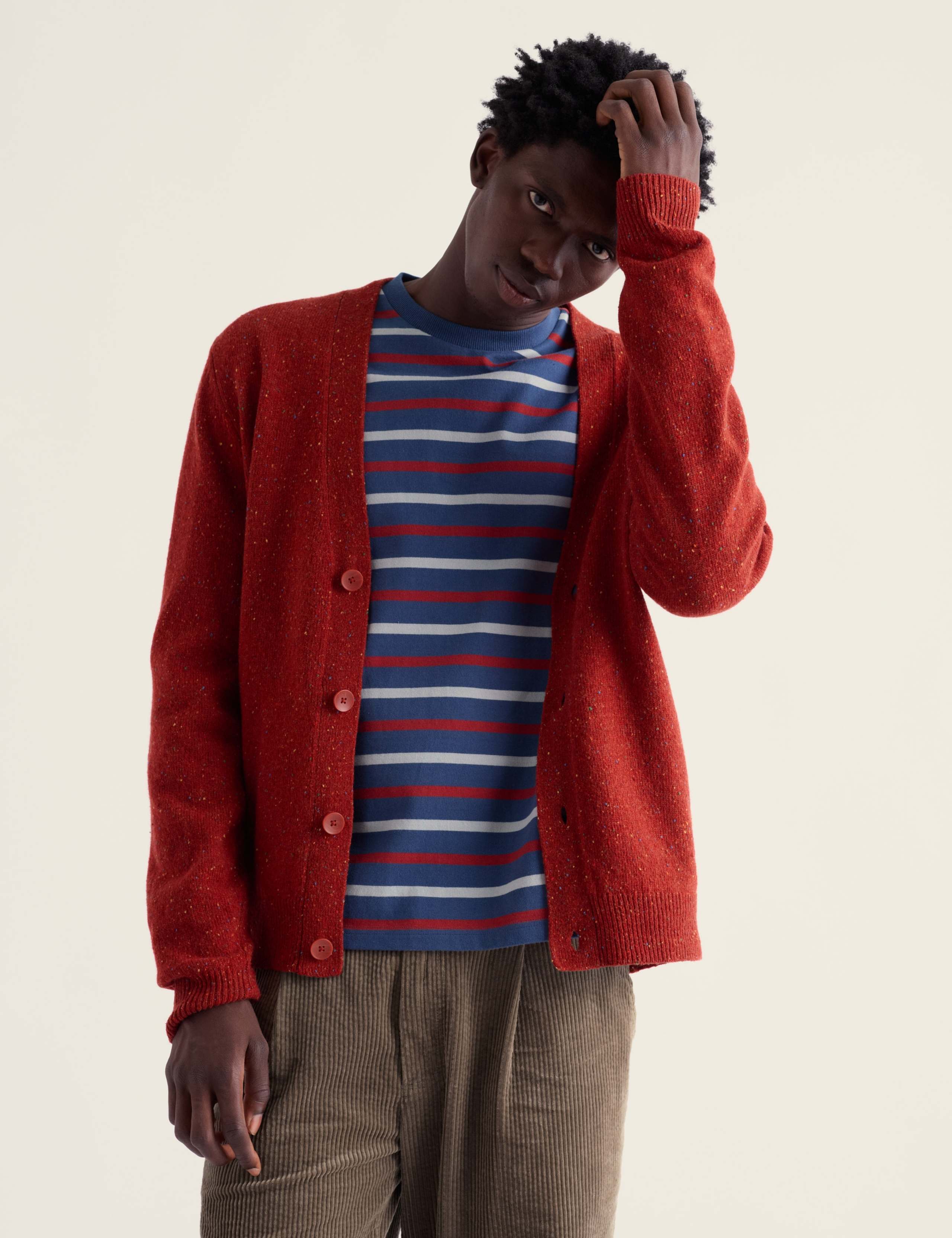 Lambswool Rich V Neck Cardigan