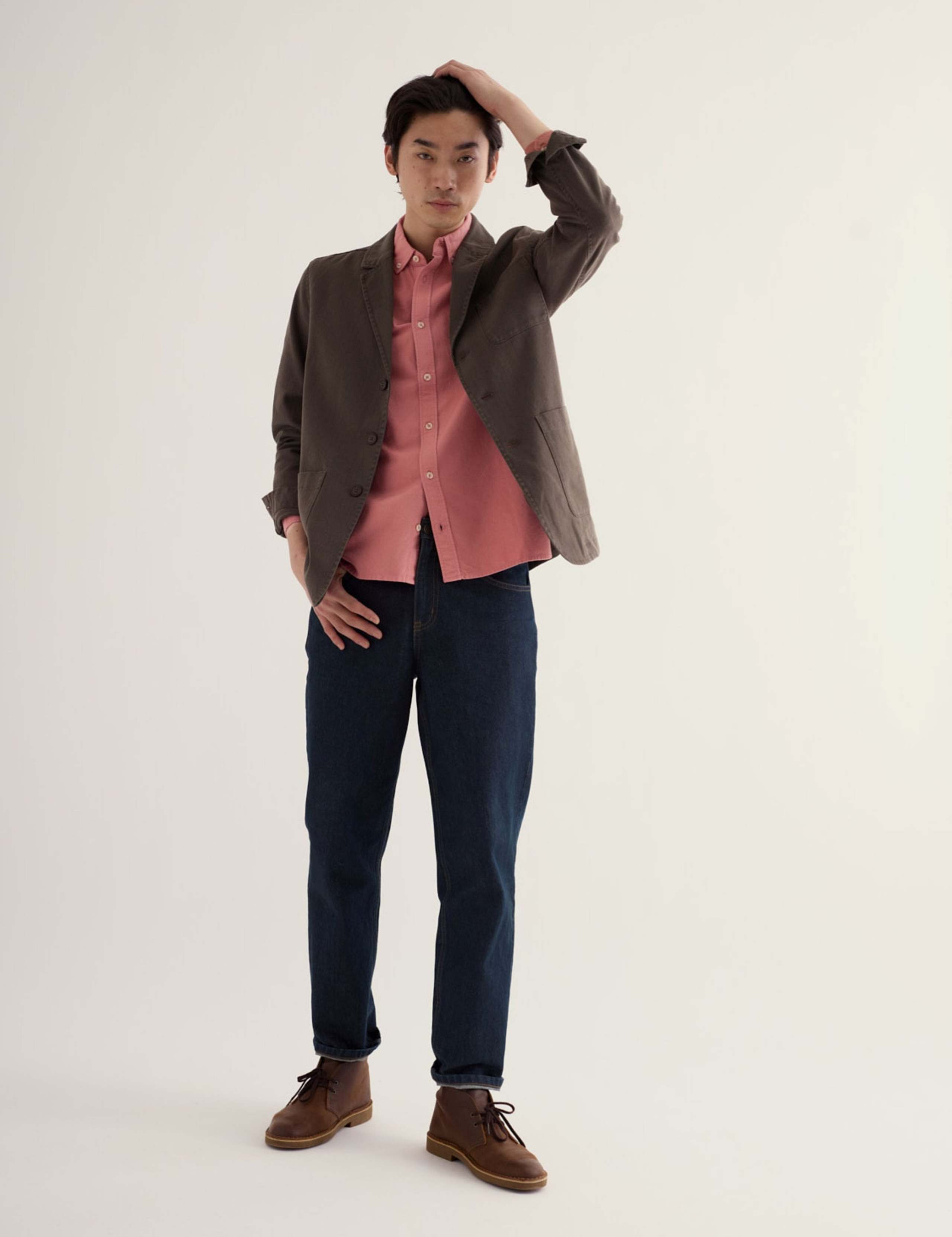 Relaxed Fit Garment Dye Oxford Shirt