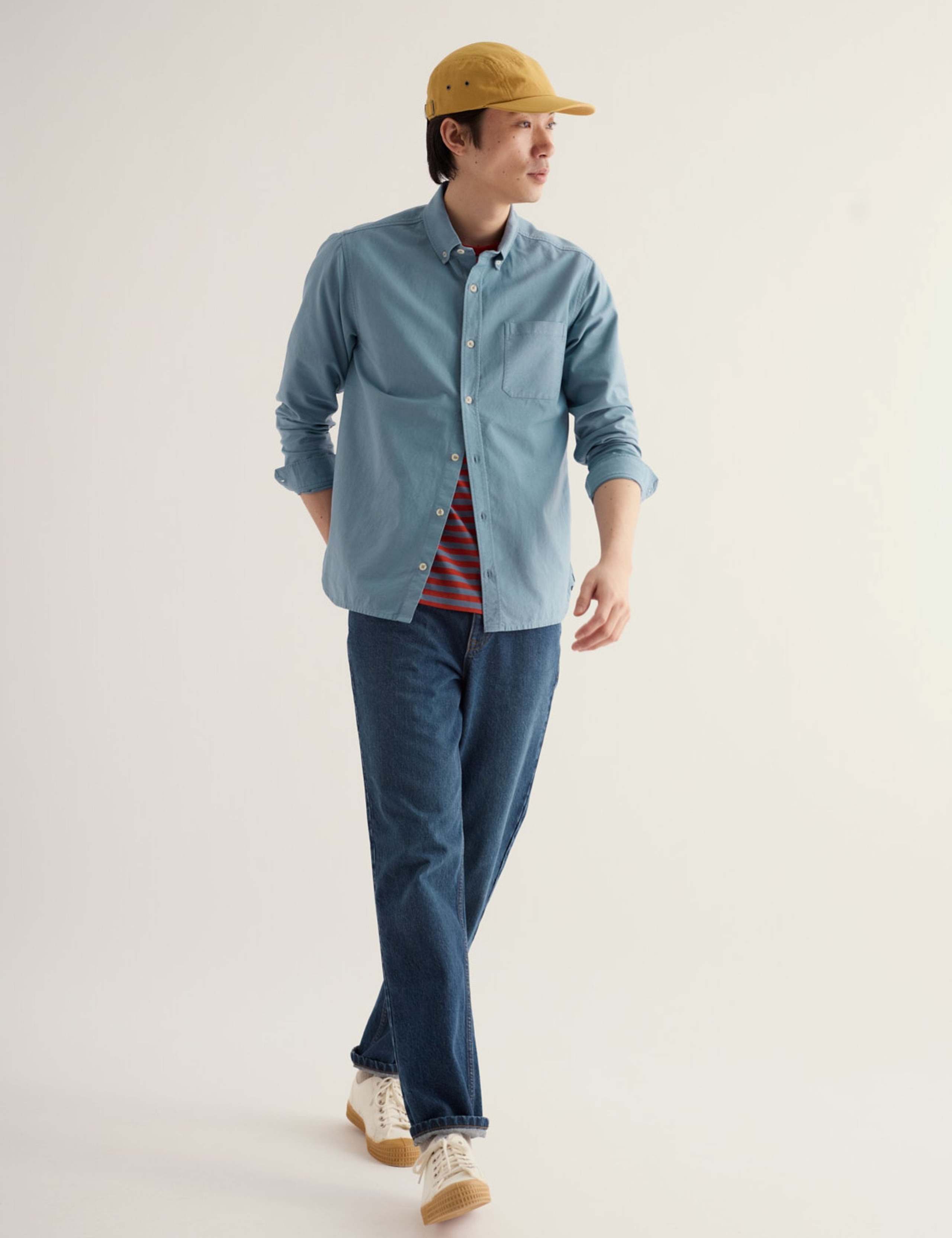 Relaxed Fit Garment Dye Oxford Shirt