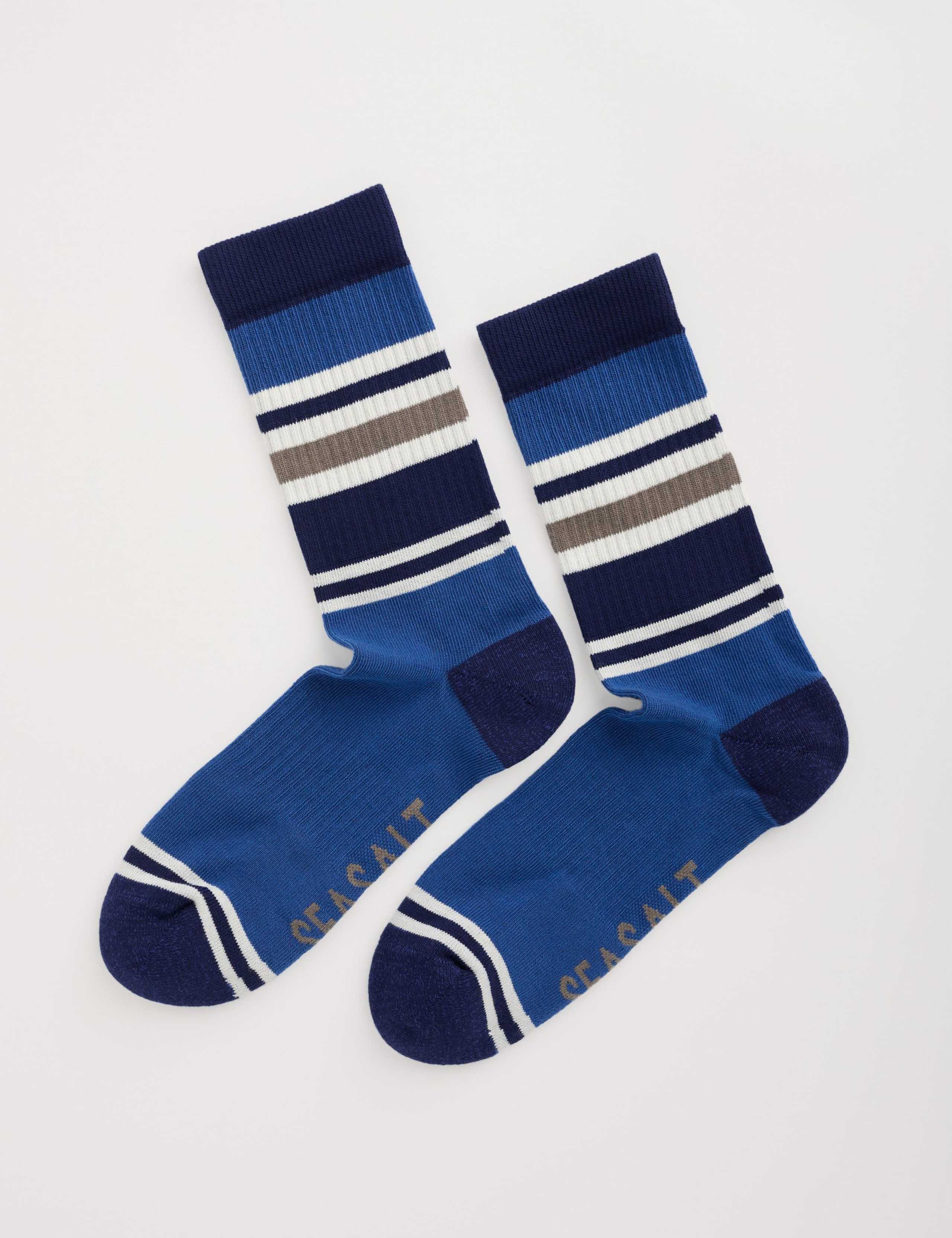 Striped Cotton Rich Cushioned Socks
