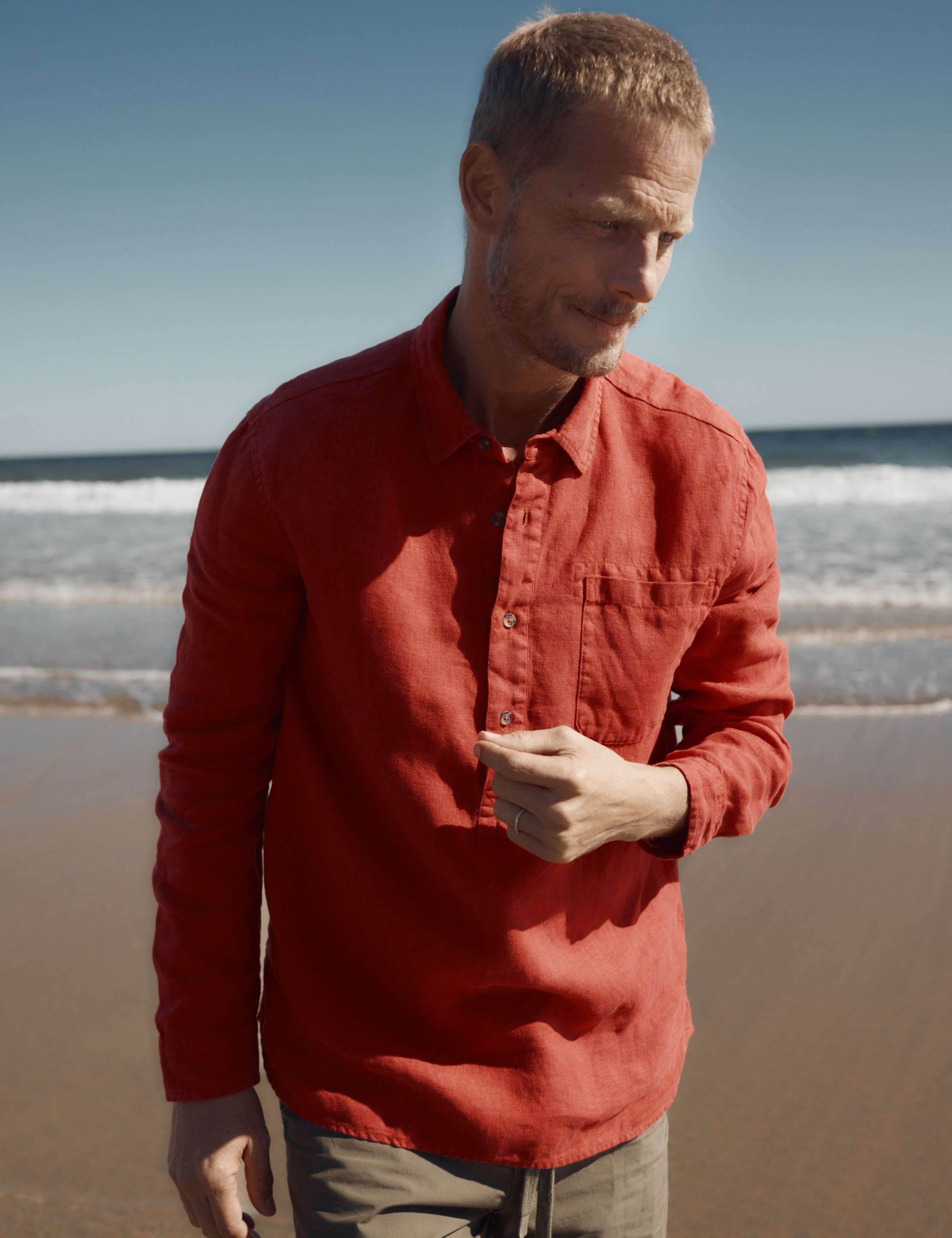 Pure Linen Textured Shirt