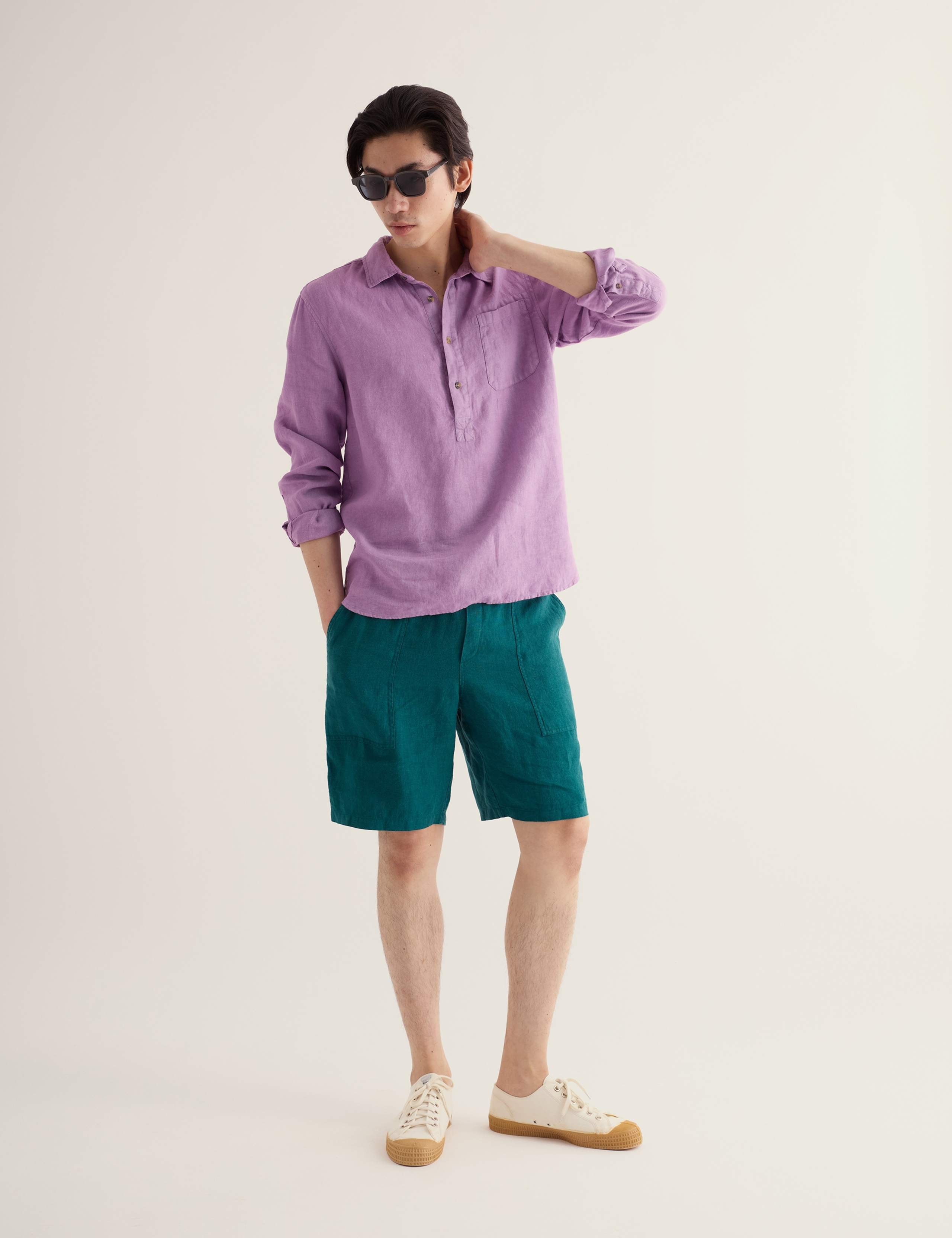 Pure Linen Textured Shirt