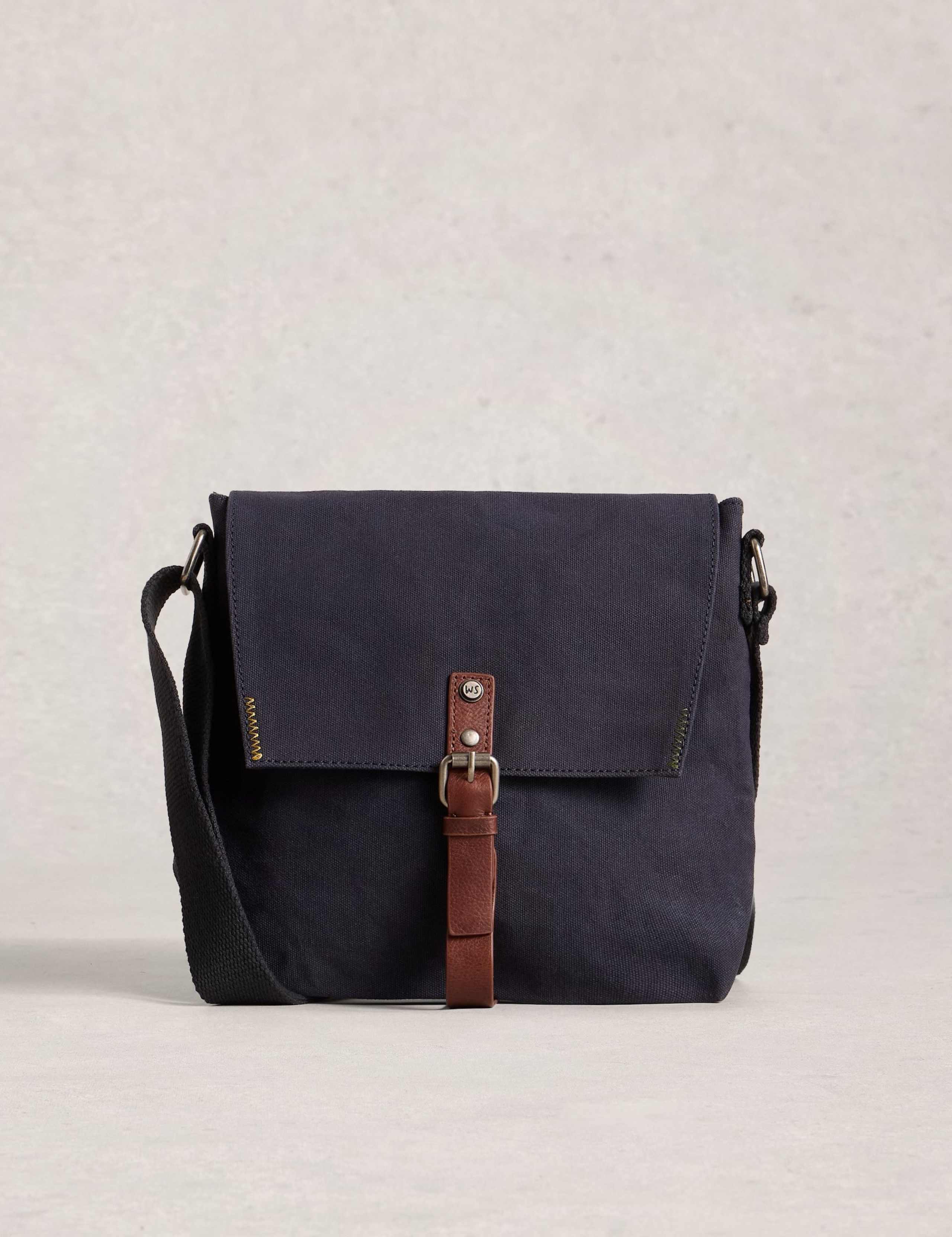 Pure Cotton Canvas Cross Body Bag