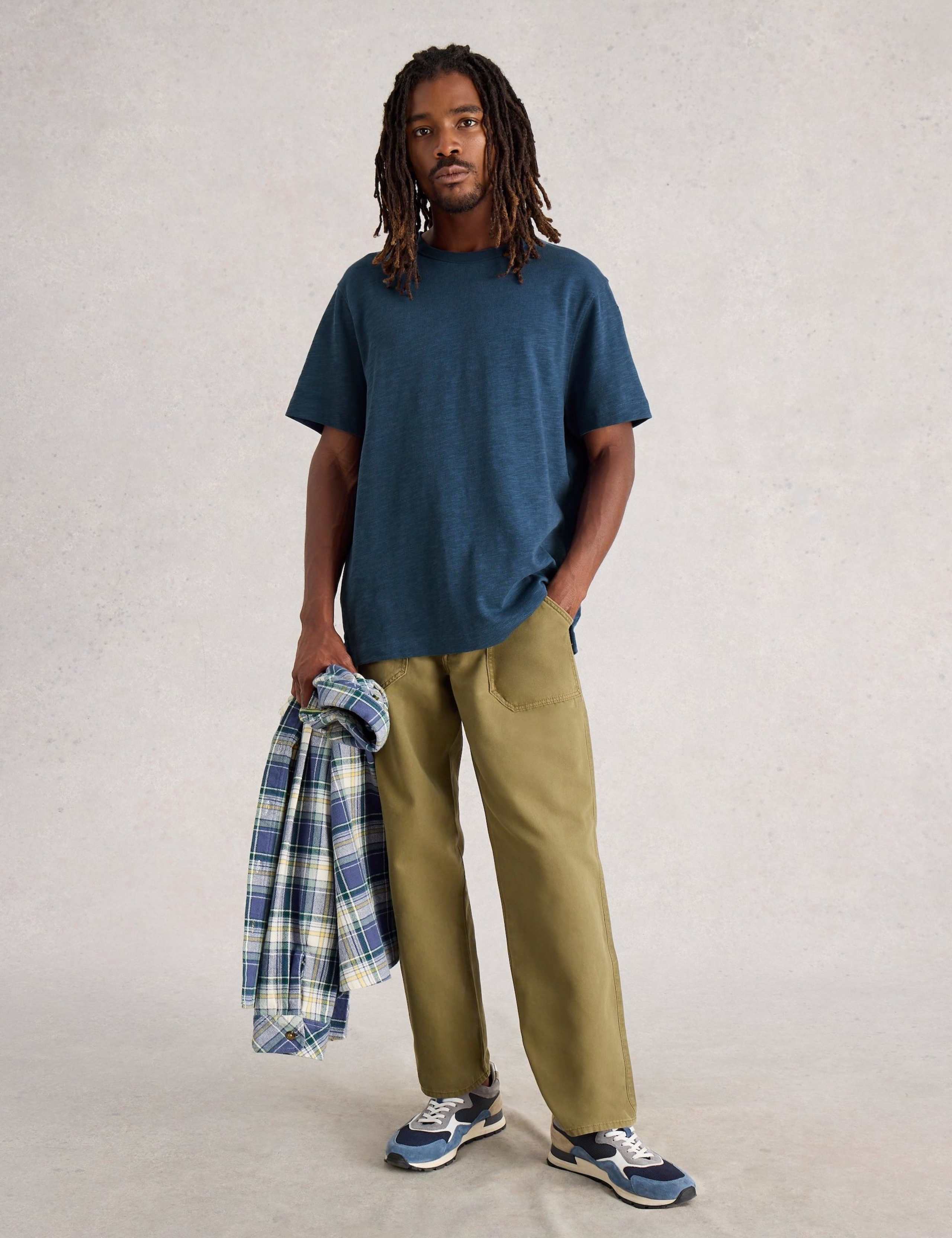Pure Cotton Crew Neck T-Shirt