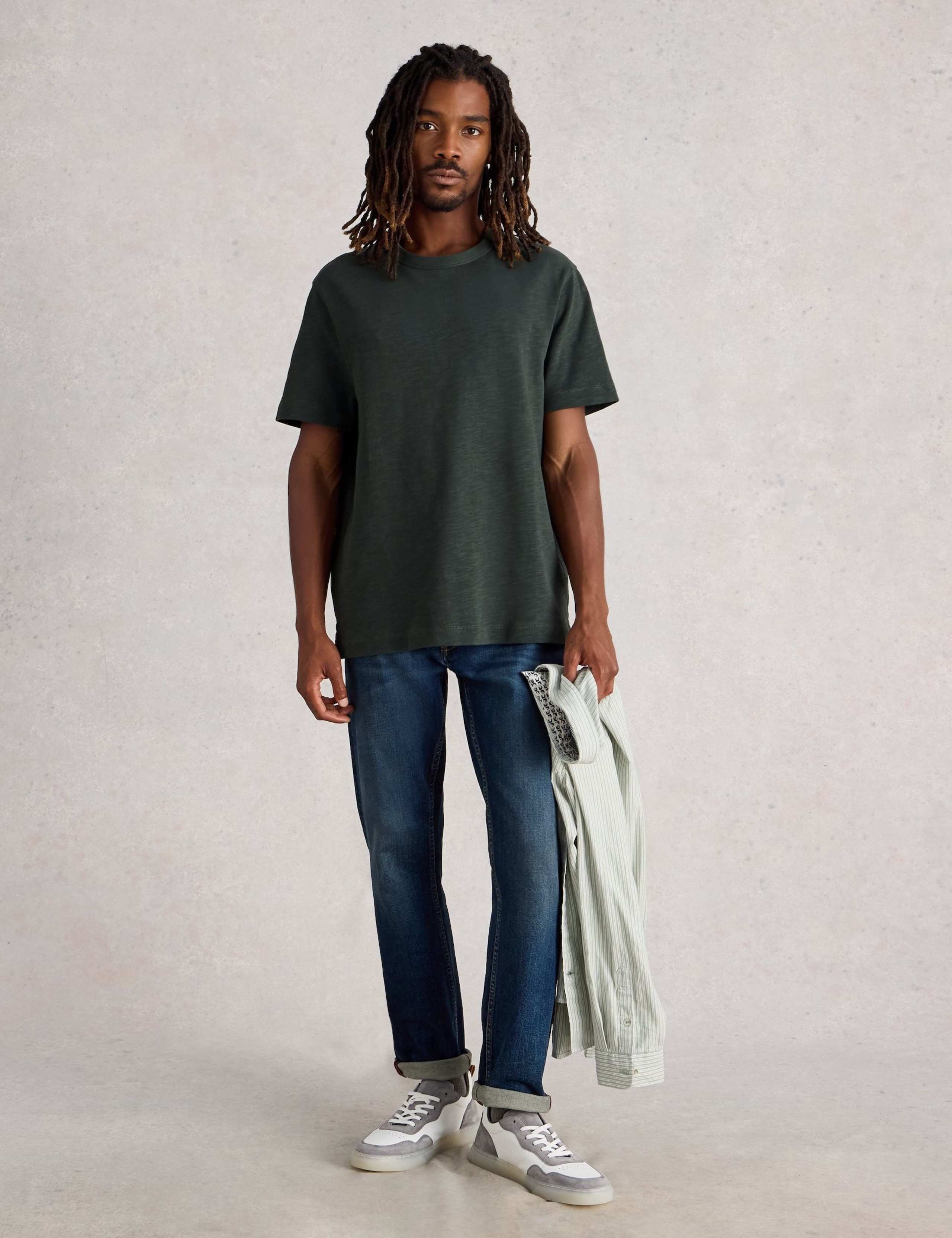 Pure Cotton Crew Neck T-Shirt