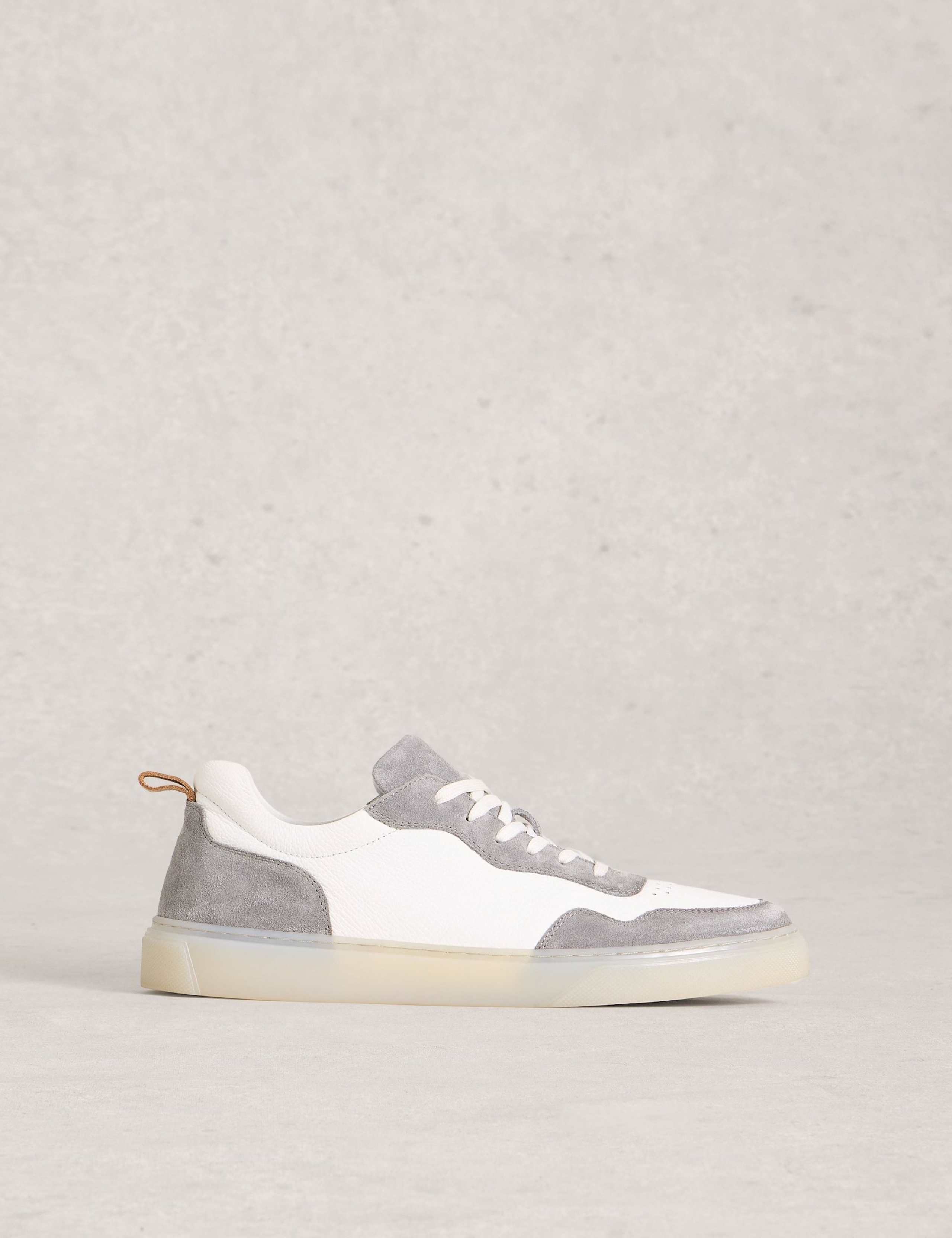 Leather Lace Up Trainers