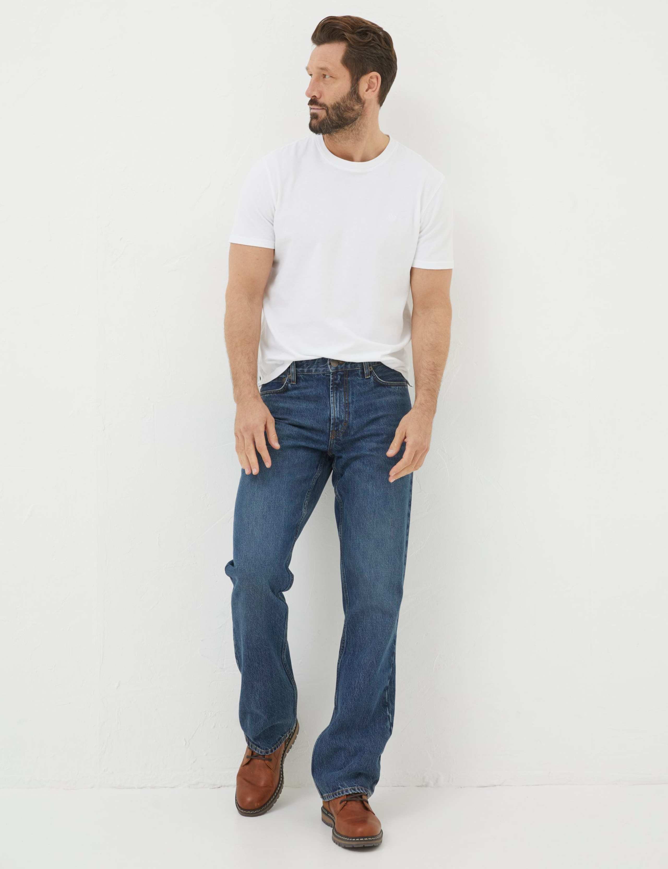 Regular Fit Pure Cotton Jeans