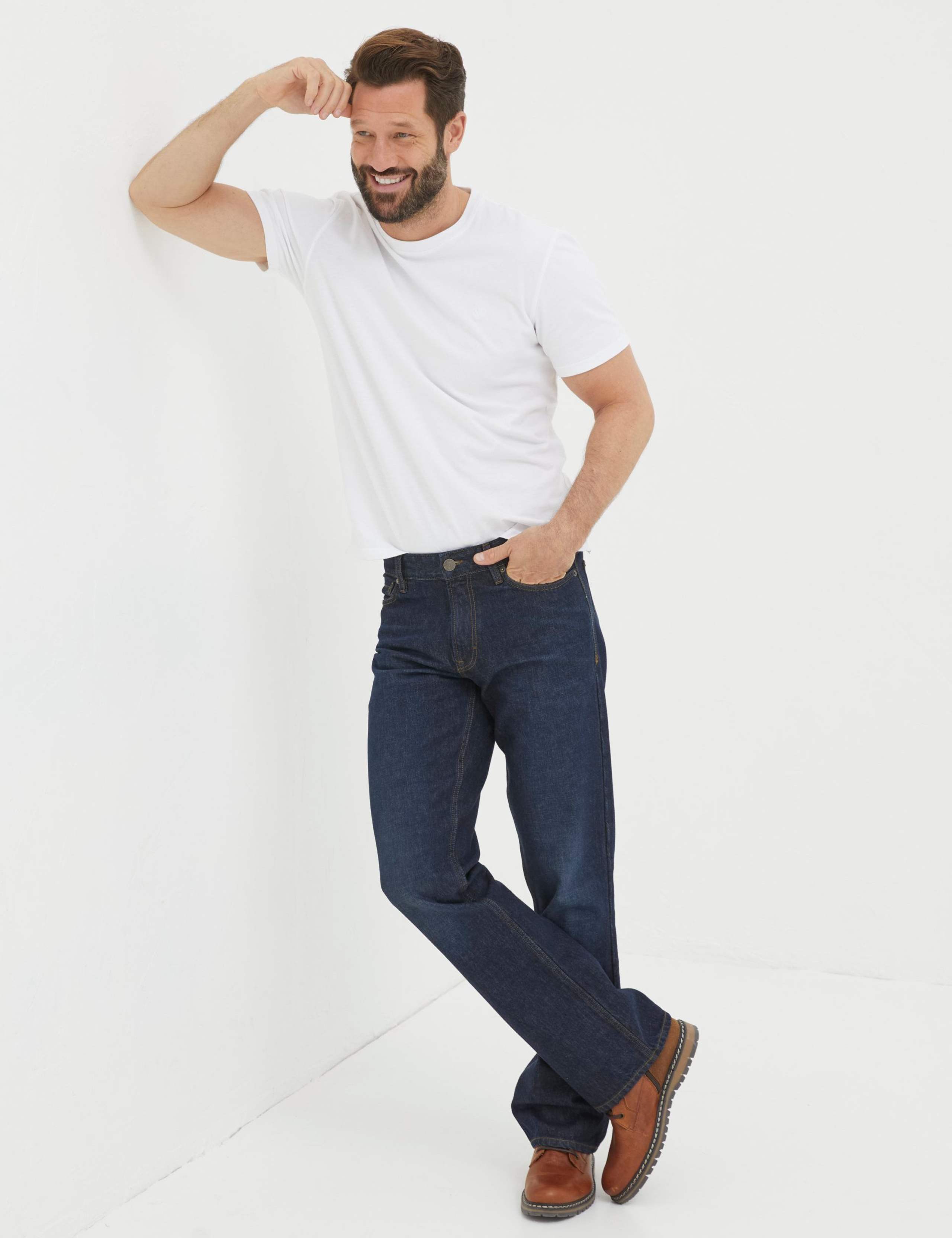 Regular Fit 5 Pocket Bootcut Jeans