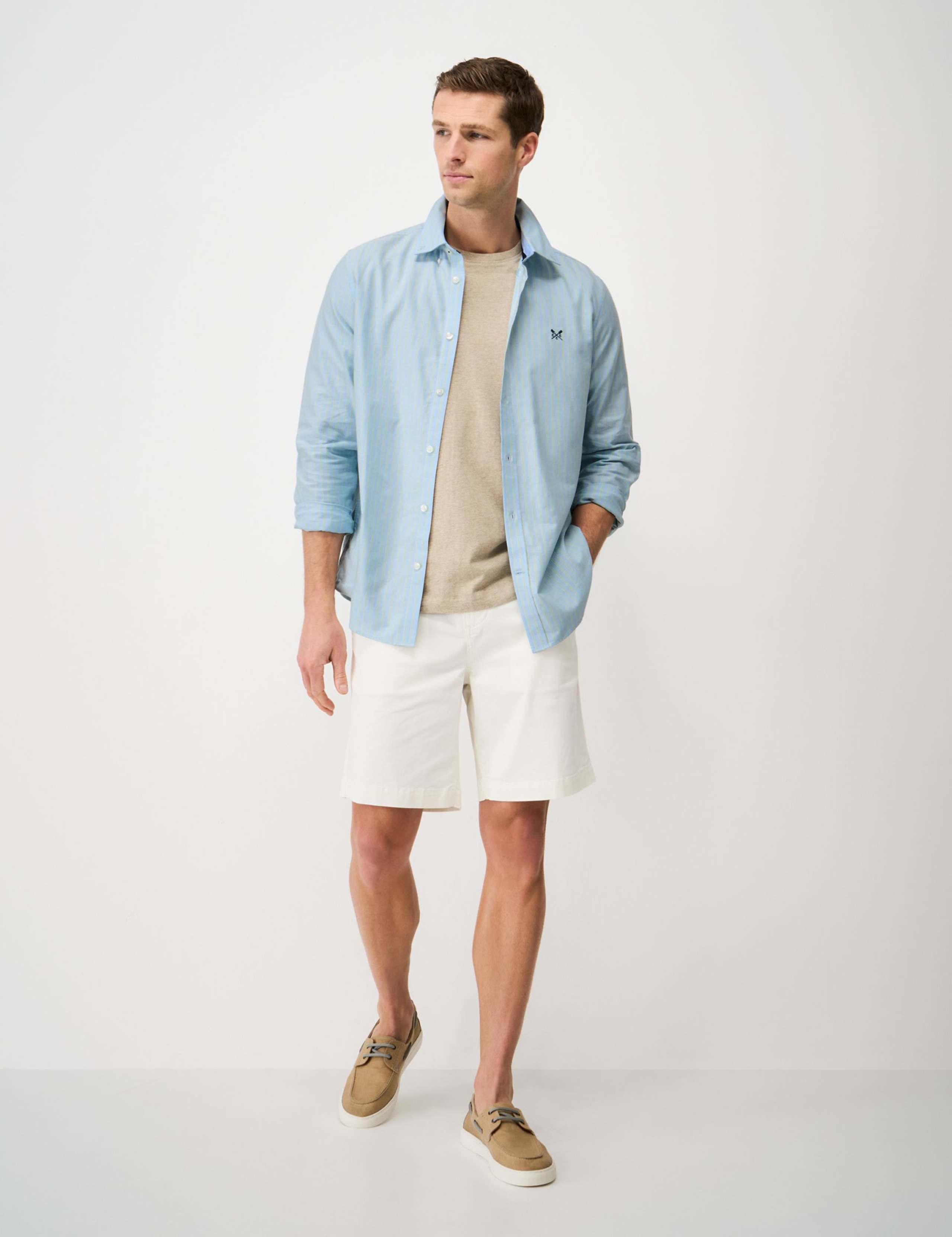 Regular Fit Pure Cotton Striped Oxford Shirt