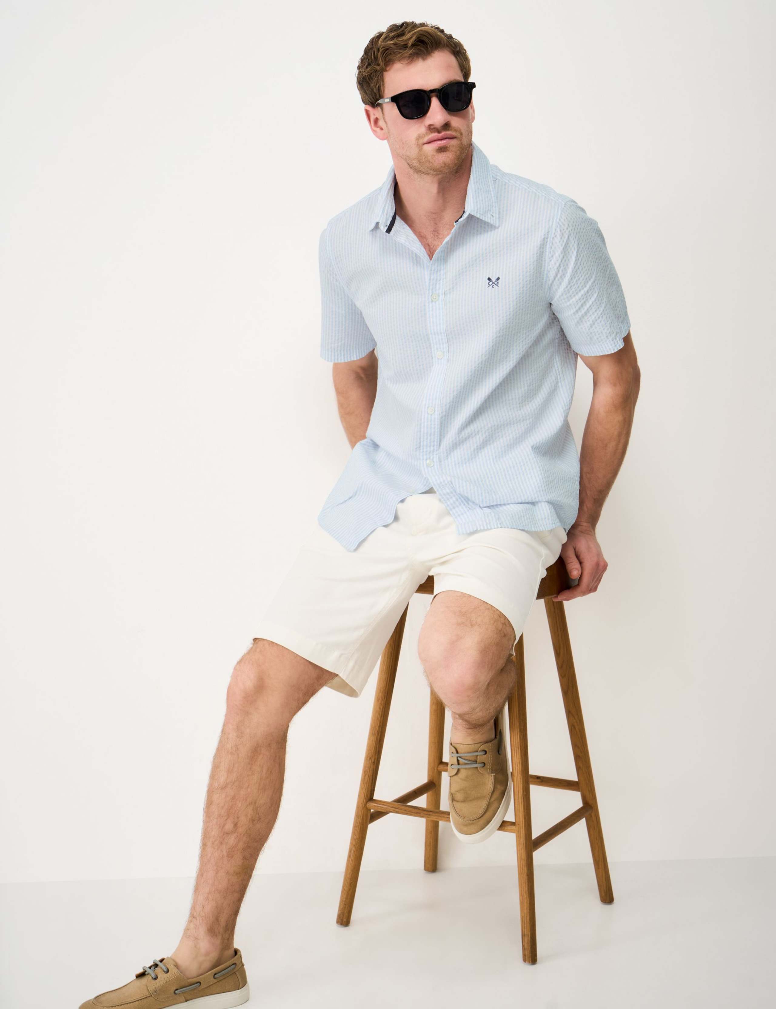 Regular Fit Pure Cotton Seersucker Shirt