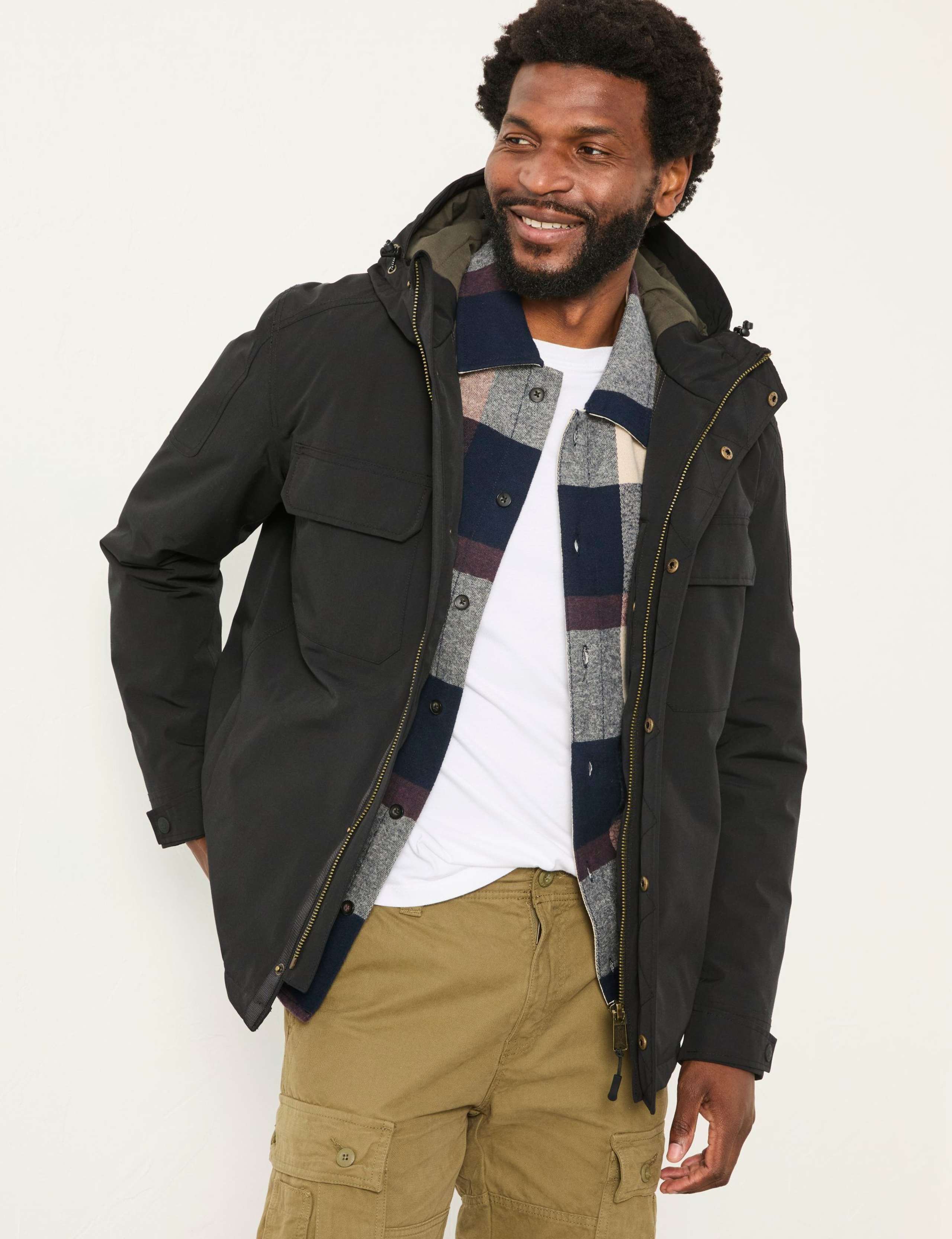 Hooded Waterproof Utility Jacket