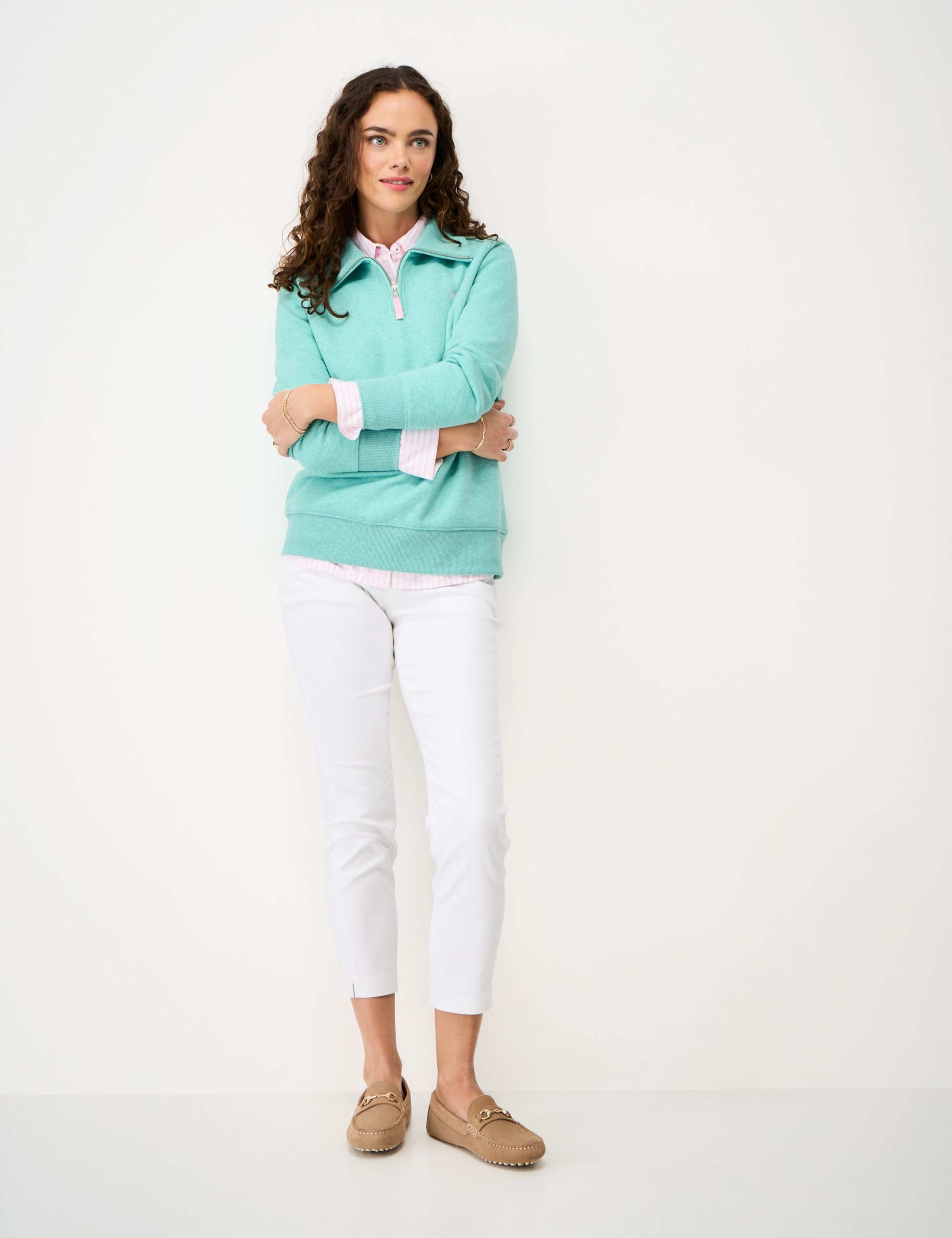 Cotton Rich Half Zip Sweatshirt