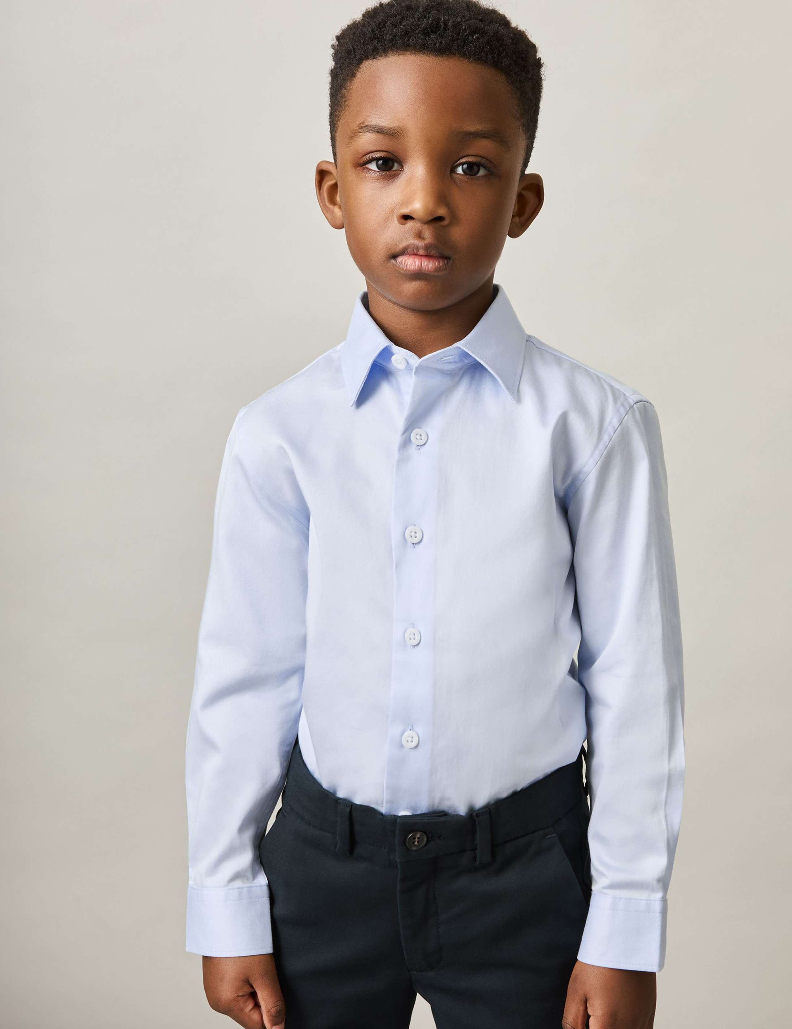 Pure Cotton Collared Shirt (3-14 Yrs)