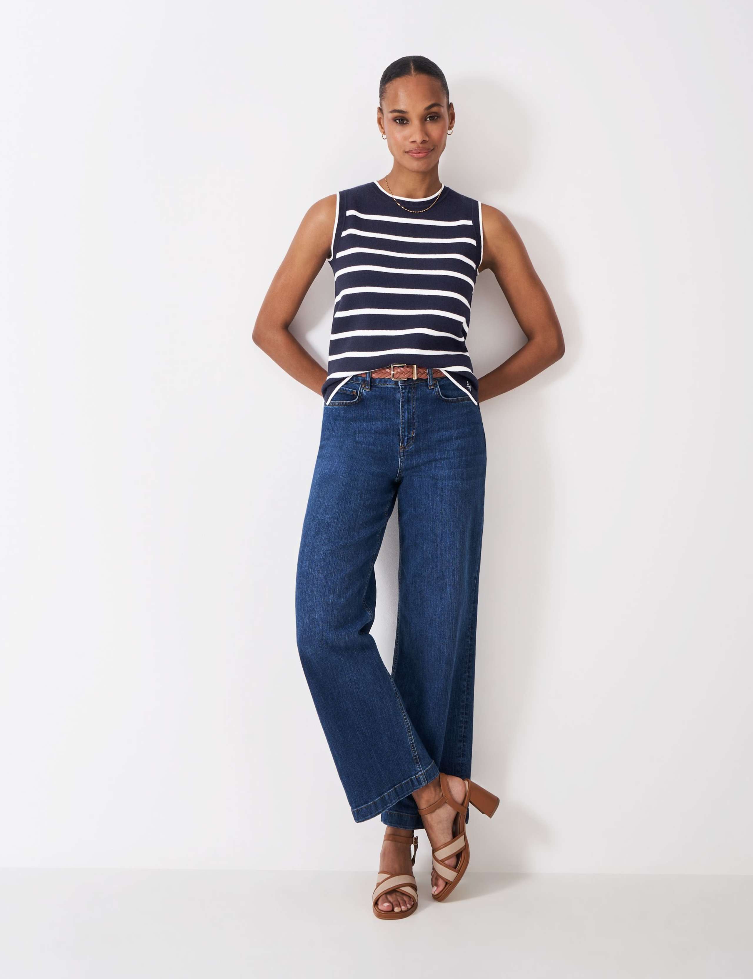 Striped Knitted Vest