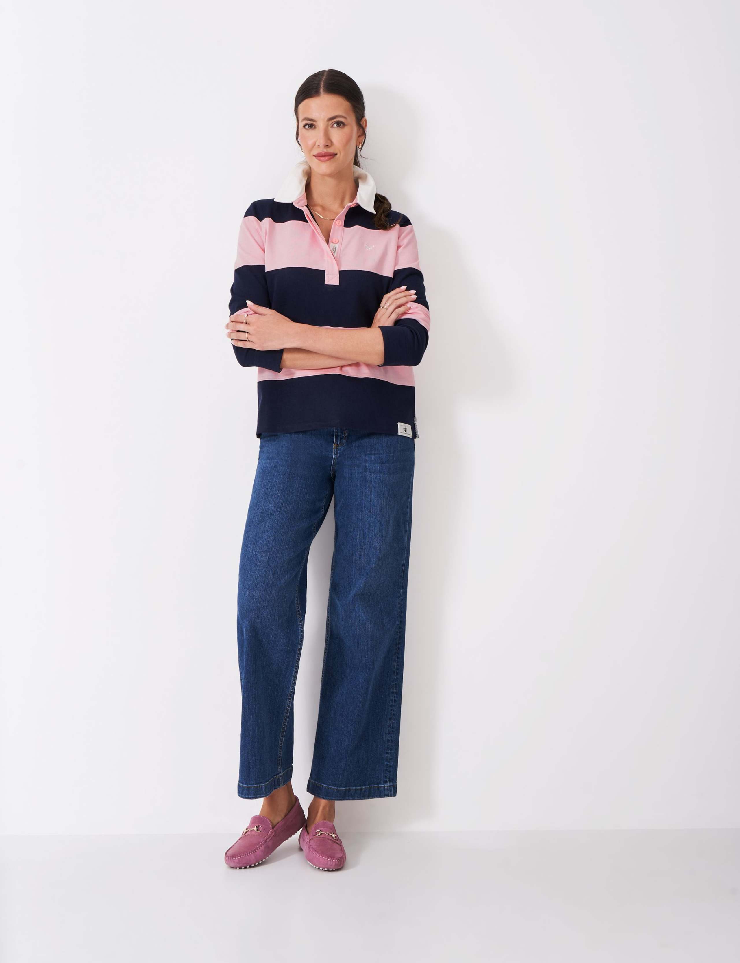 Pure Cotton Striped Rugby Shirt