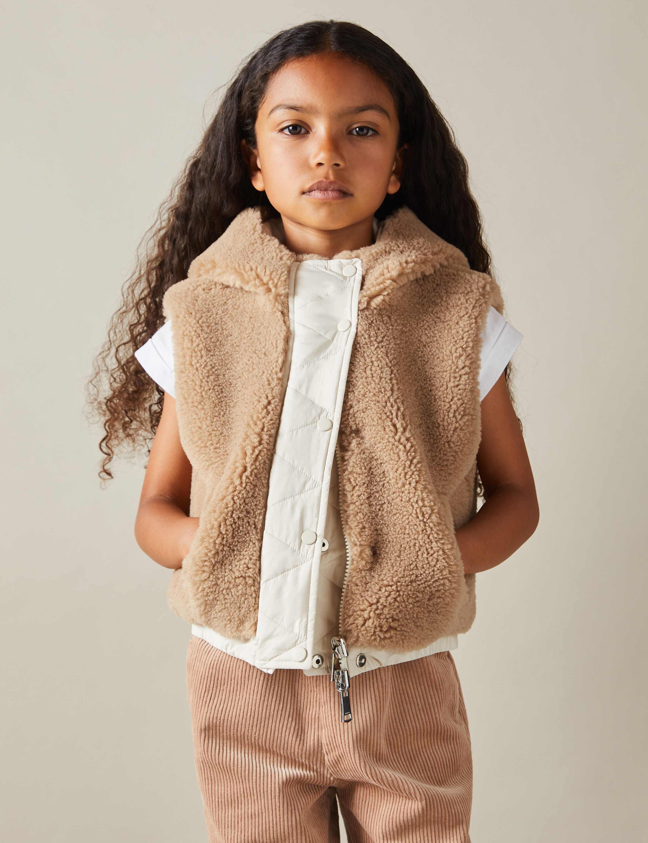 Reversible Hooded Fleece Gilet (4-14 Yrs)