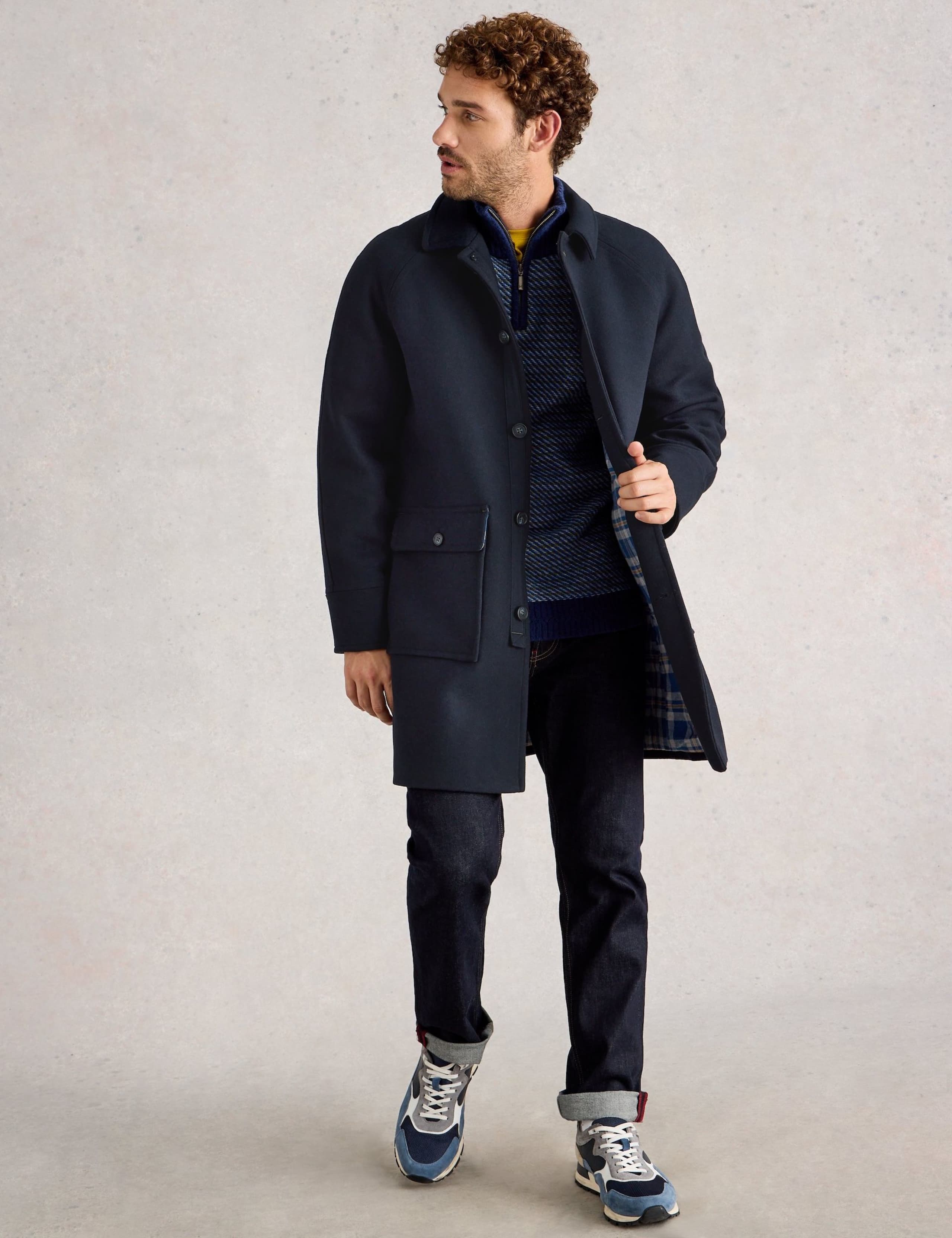Utility Overcoat with Wool