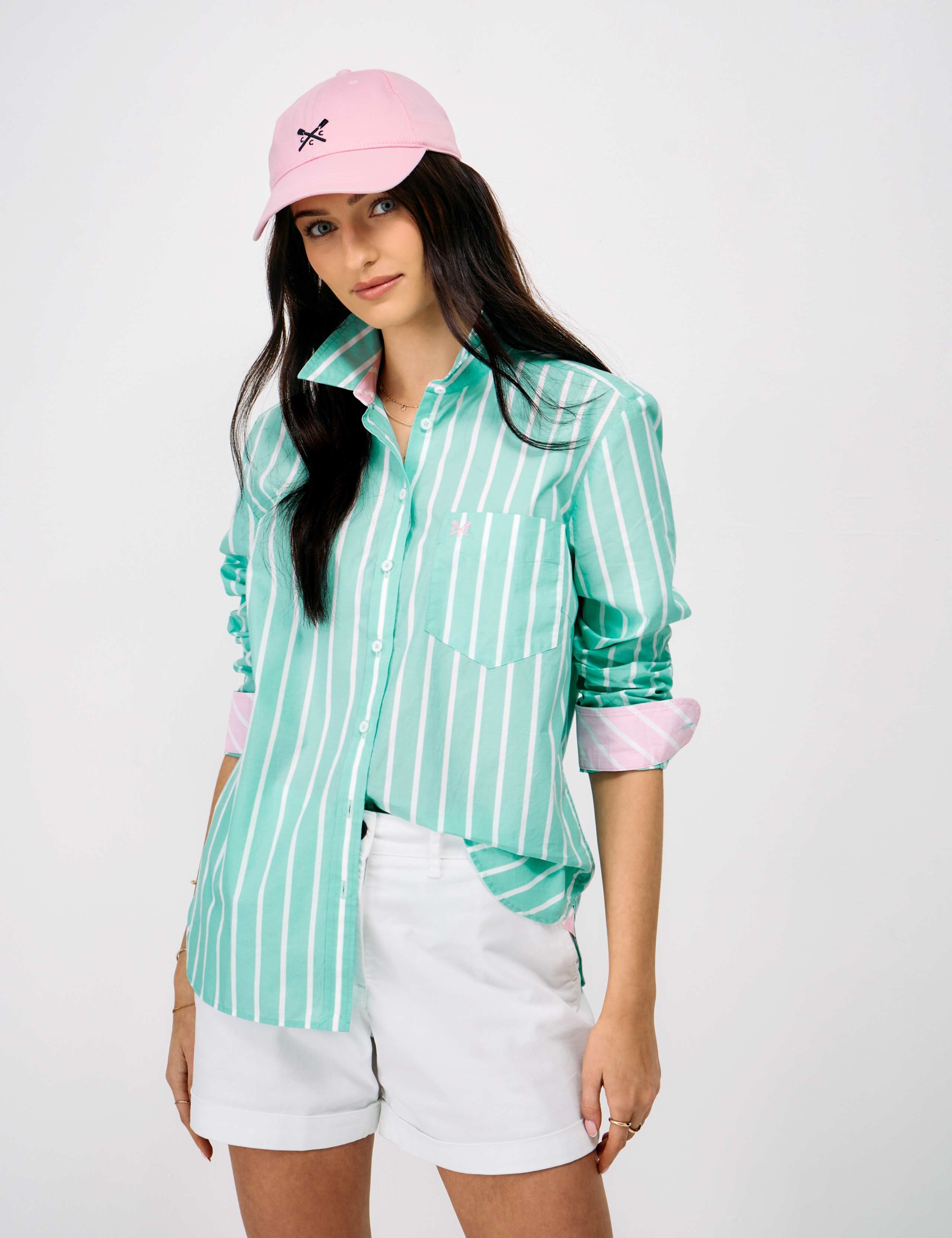 Pure Cotton Striped Collared Relaxed Shirt