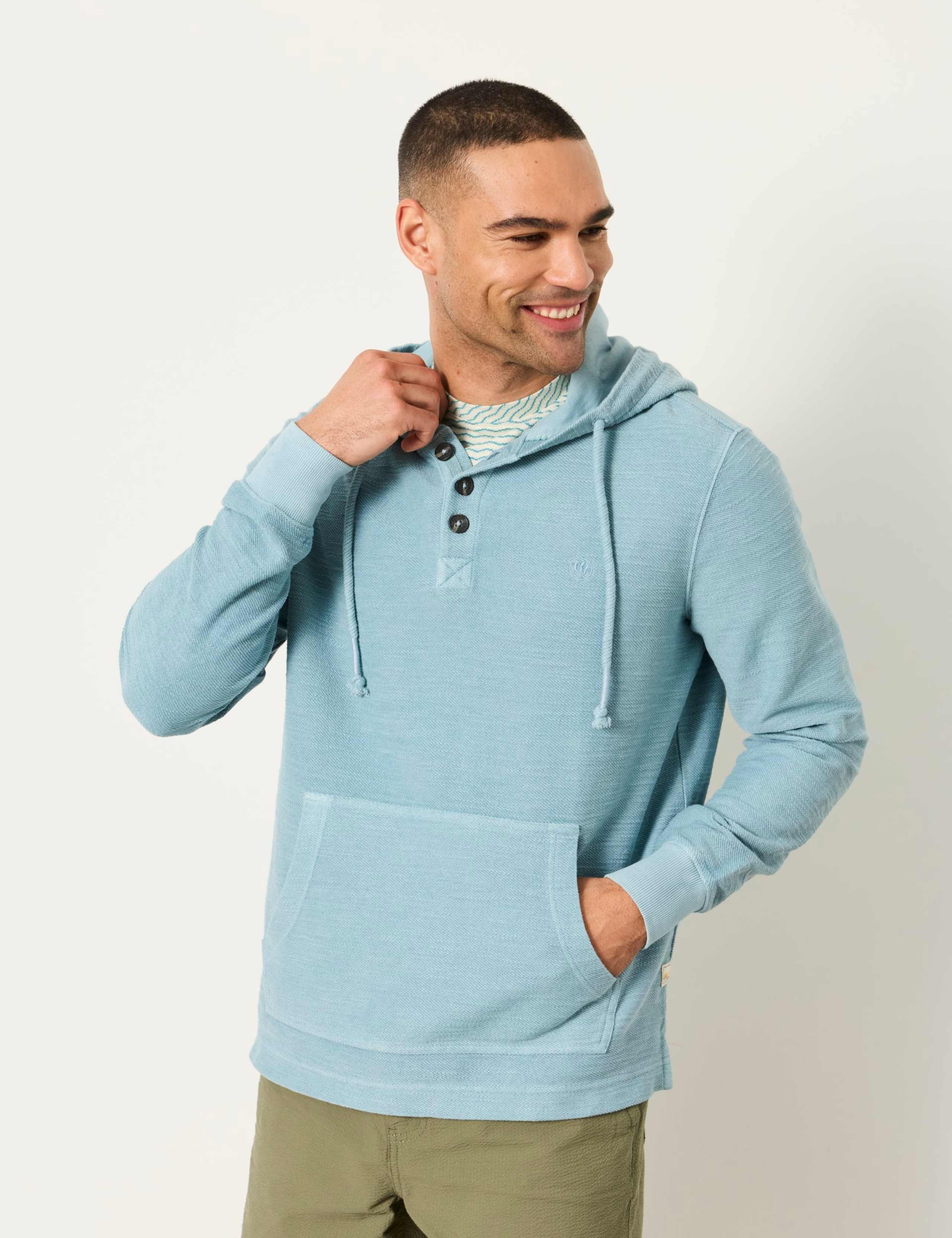 Pure Cotton Half Neck Hoodie