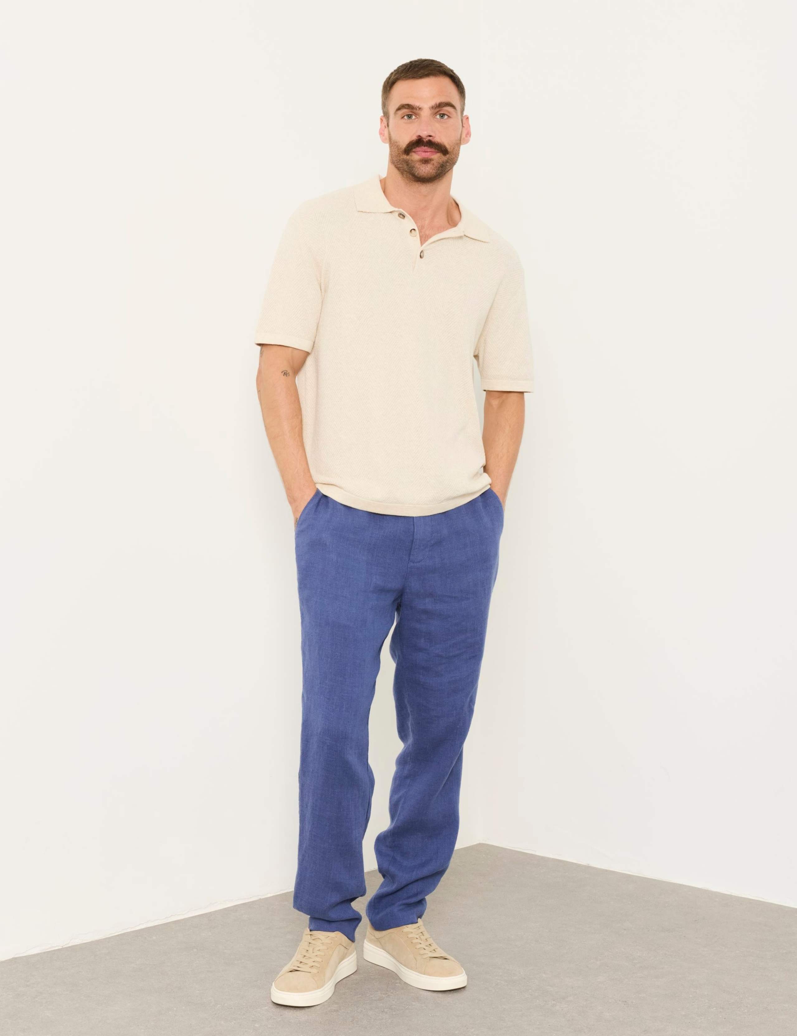 Tailored Fit Pure Linen Chinos