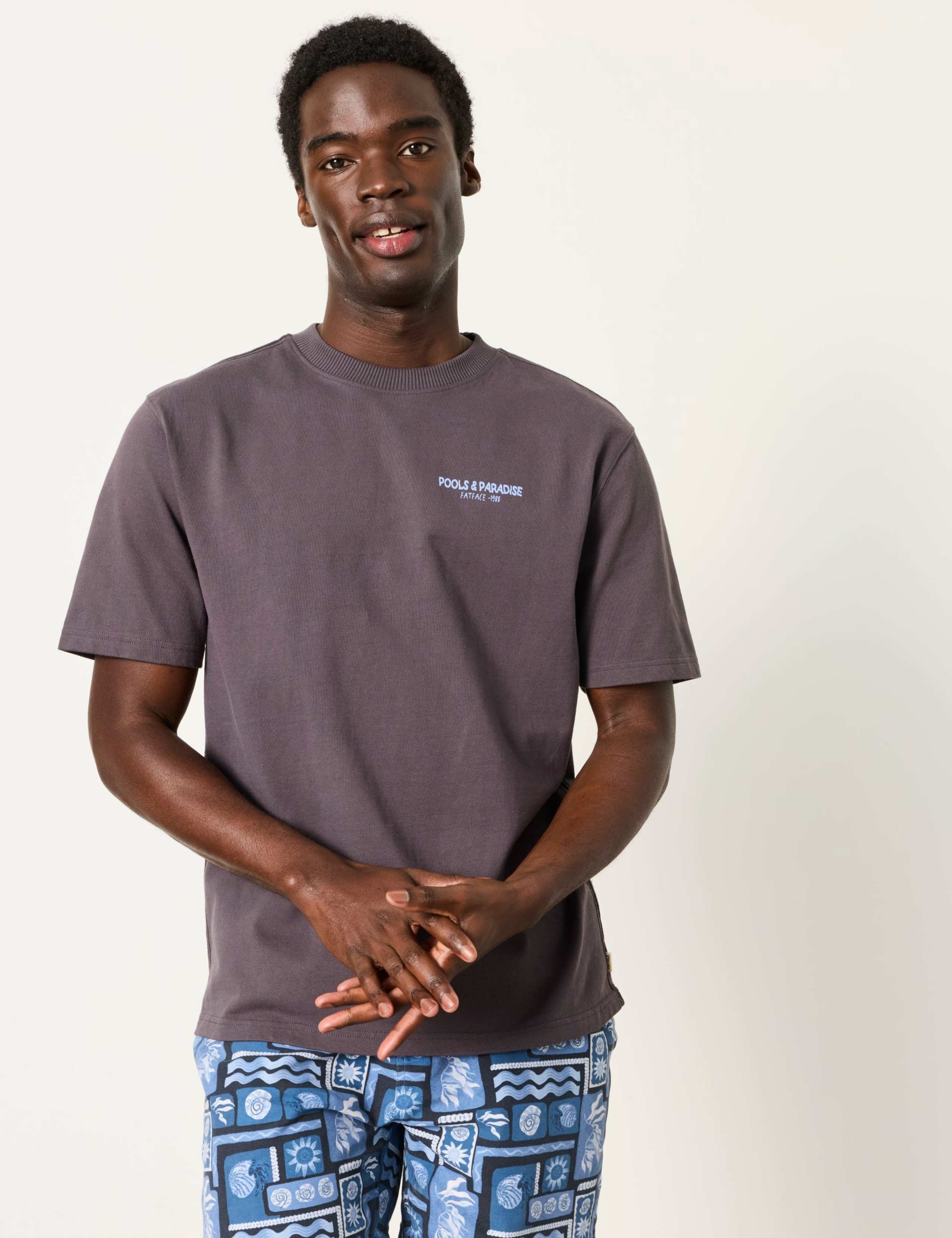 Pure Cotton Pools & Paradise Graphic T-Shirt